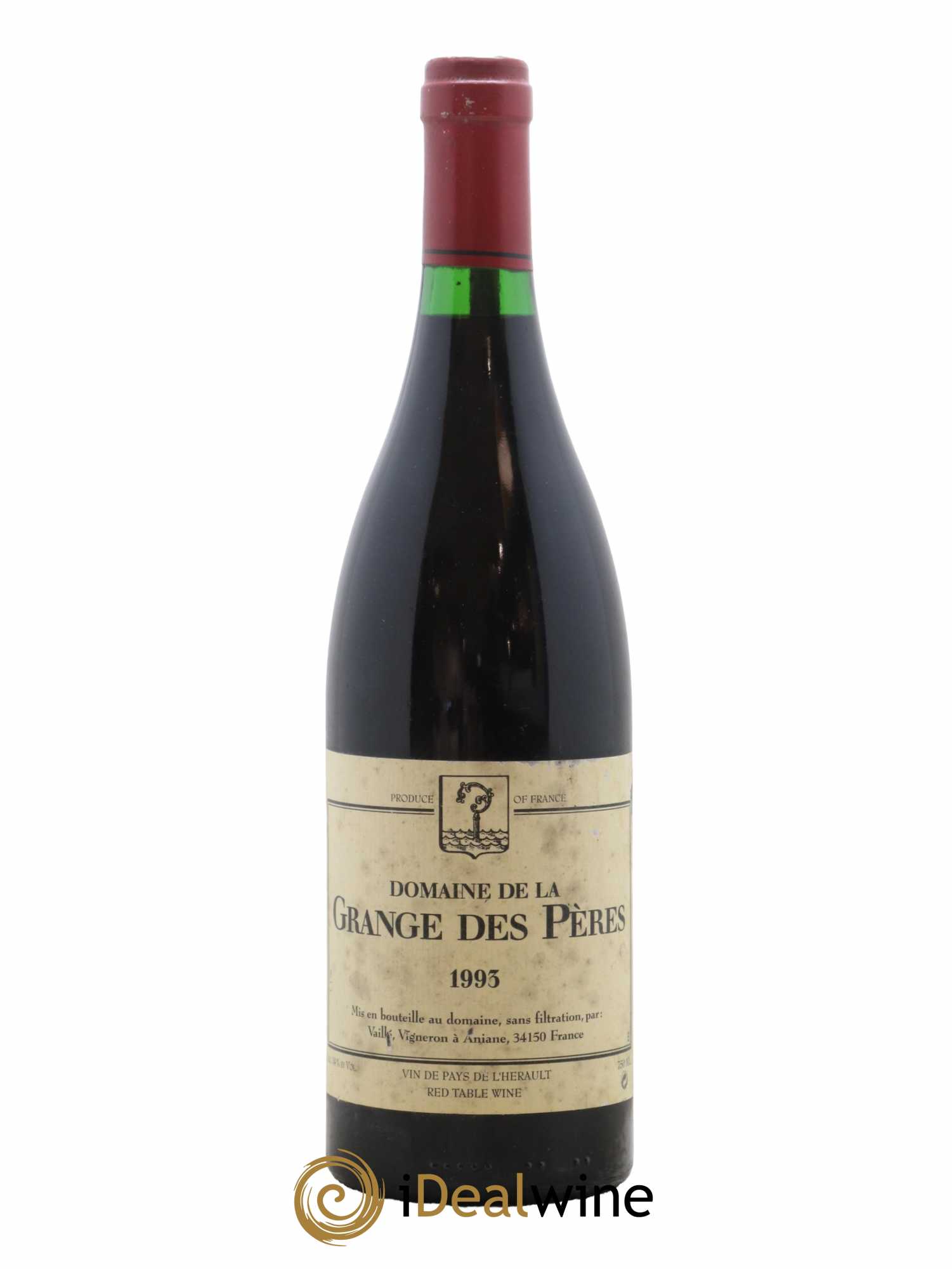 IGP Pays d'Hérault Grange des Pères Laurent Vaillé  1993 - Posten von 1 Flasche - 0