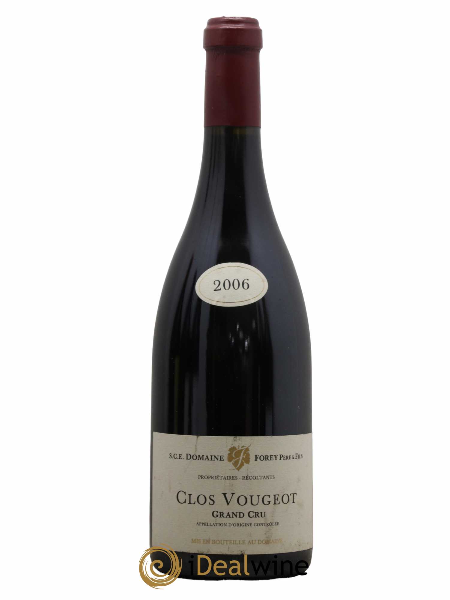 Clos de Vougeot Grand Cru Forey Père et Fils (Domaine) 2006 - Lot de 1 bouteille - 0