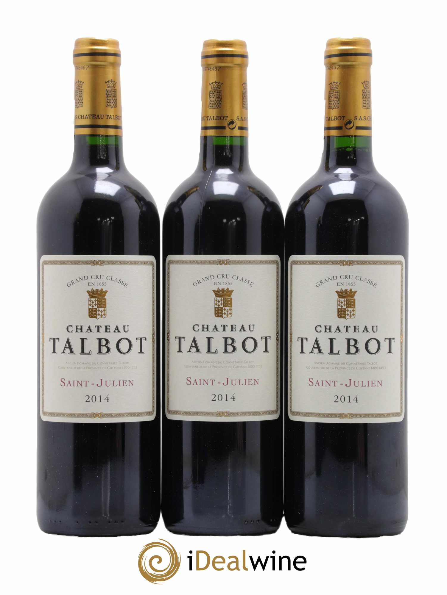 Château Talbot 4ème Grand Cru Classé  2014 - Lot de 6 bouteilles - 2