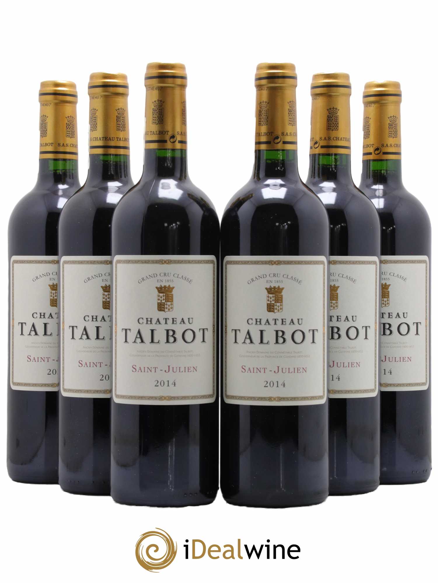 Château Talbot 4ème Grand Cru Classé  2014 - Lot de 6 bouteilles - 0