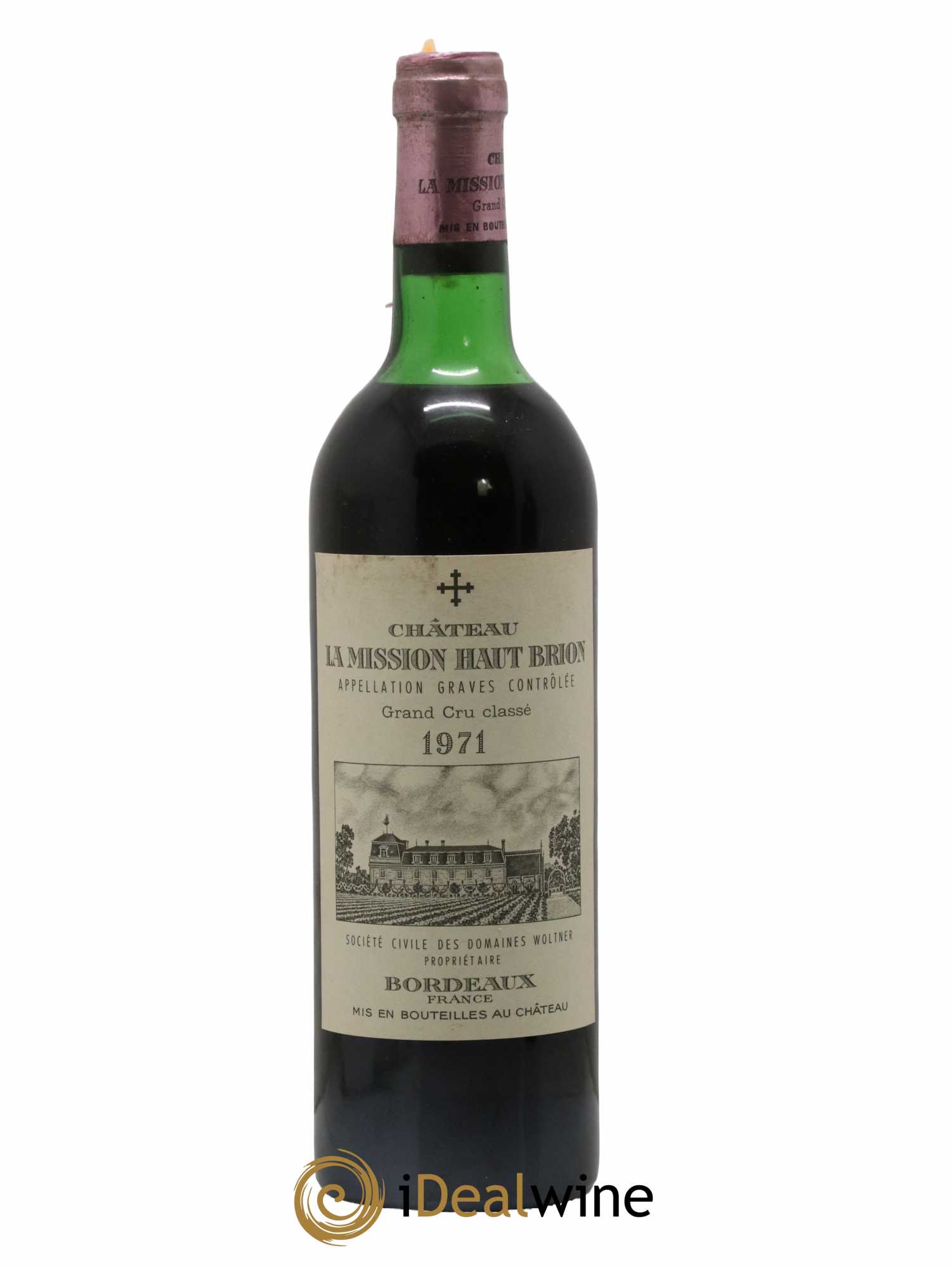 Château la Mission Haut-Brion Cru Classé de Graves 1971 - Lot de 1 bouteille - 0