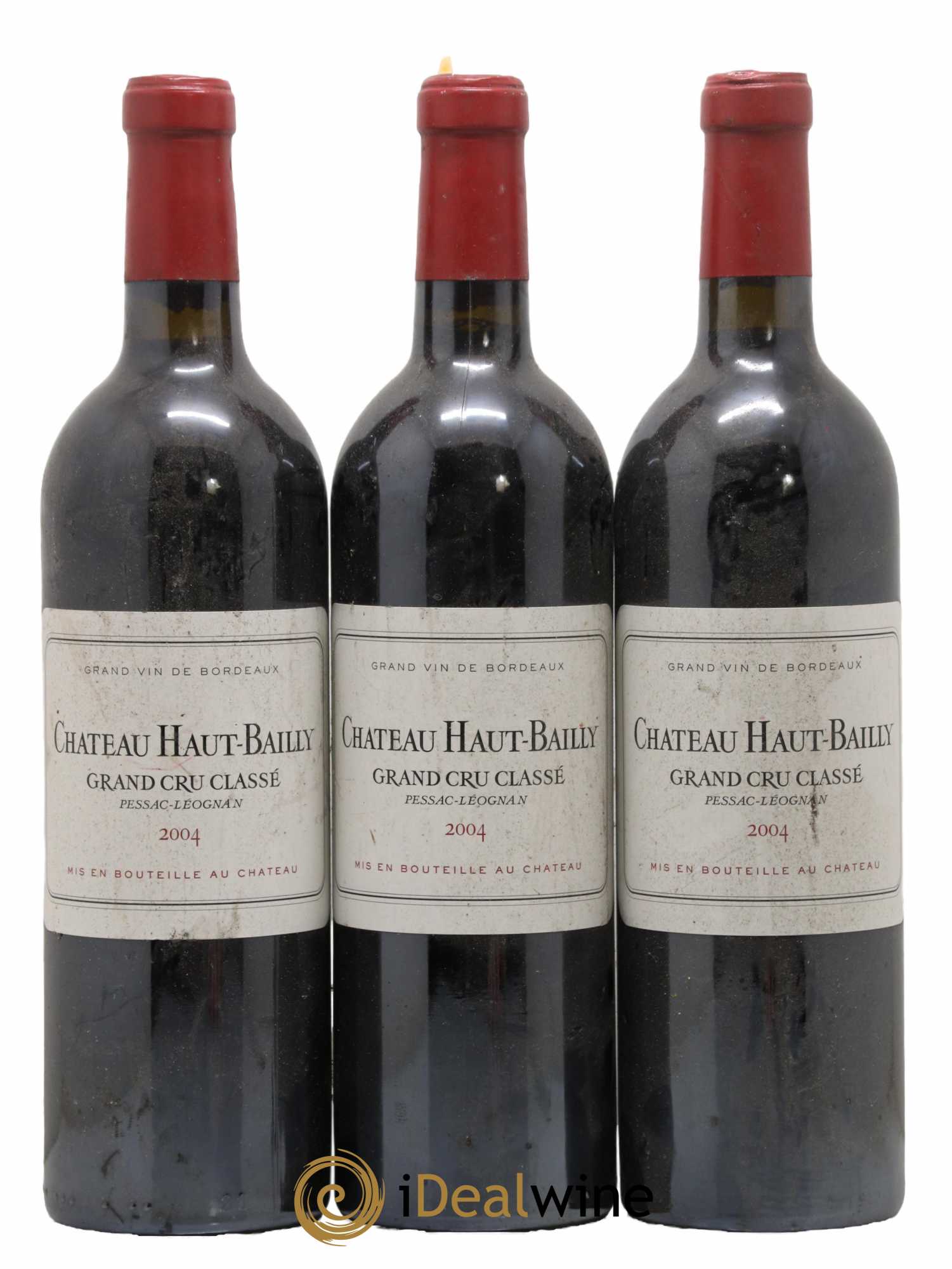 Château Haut-Bailly Cru Classé de Graves  2004 - Lot of 3 bottles - 0