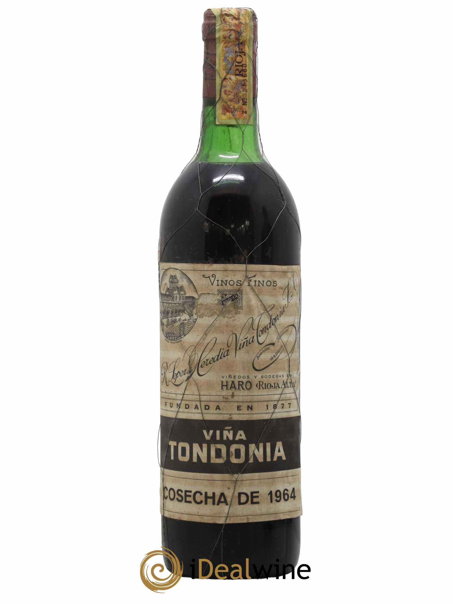 Rioja Gran Reserva Vina Tondonia R. Lopez de Heredia 1964 - Posten von 1 Flasche - 0