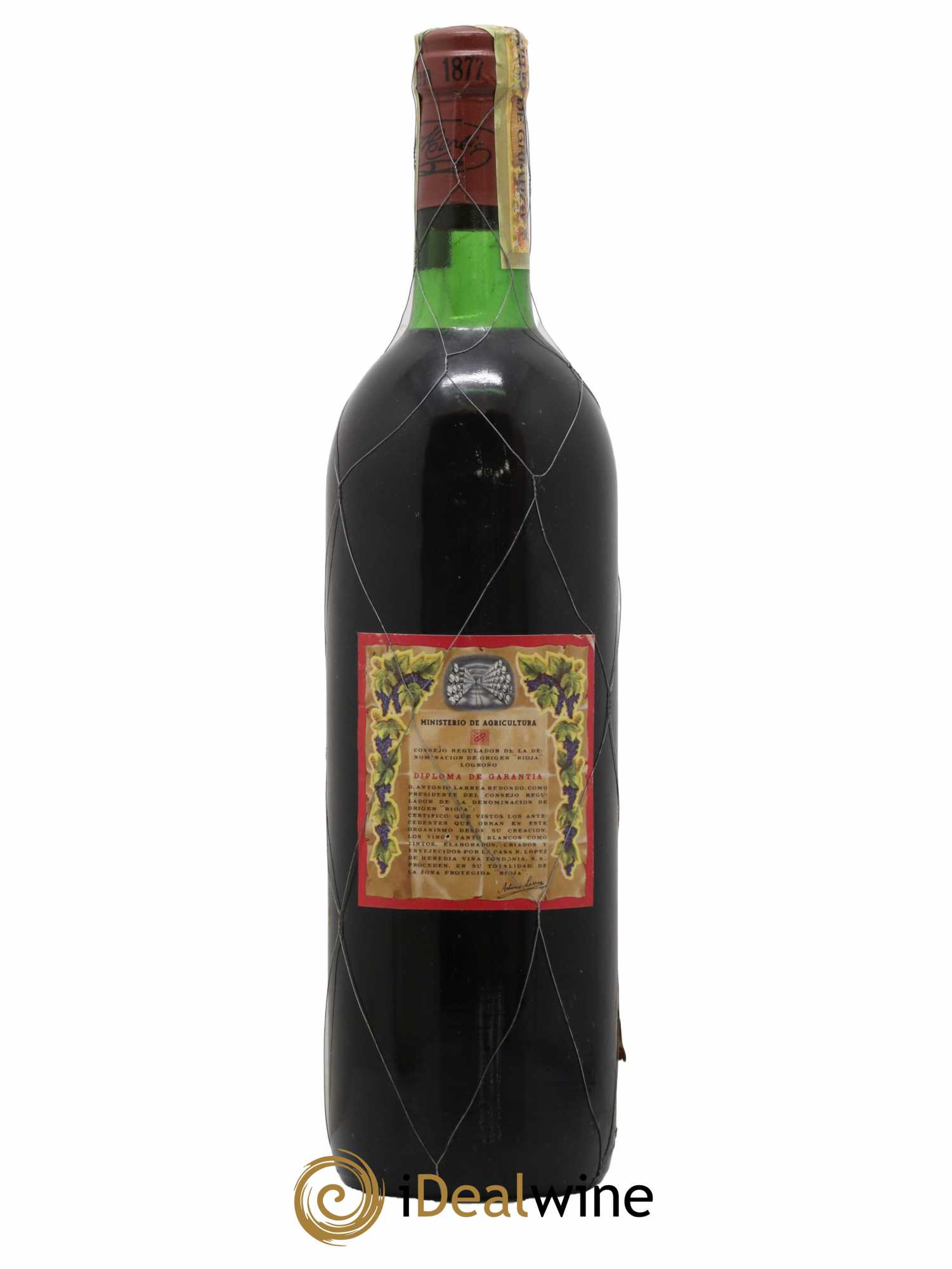 Rioja Gran Reserva Vina Tondonia R. Lopez de Heredia  1964 - Lot of 1 bottle - 1