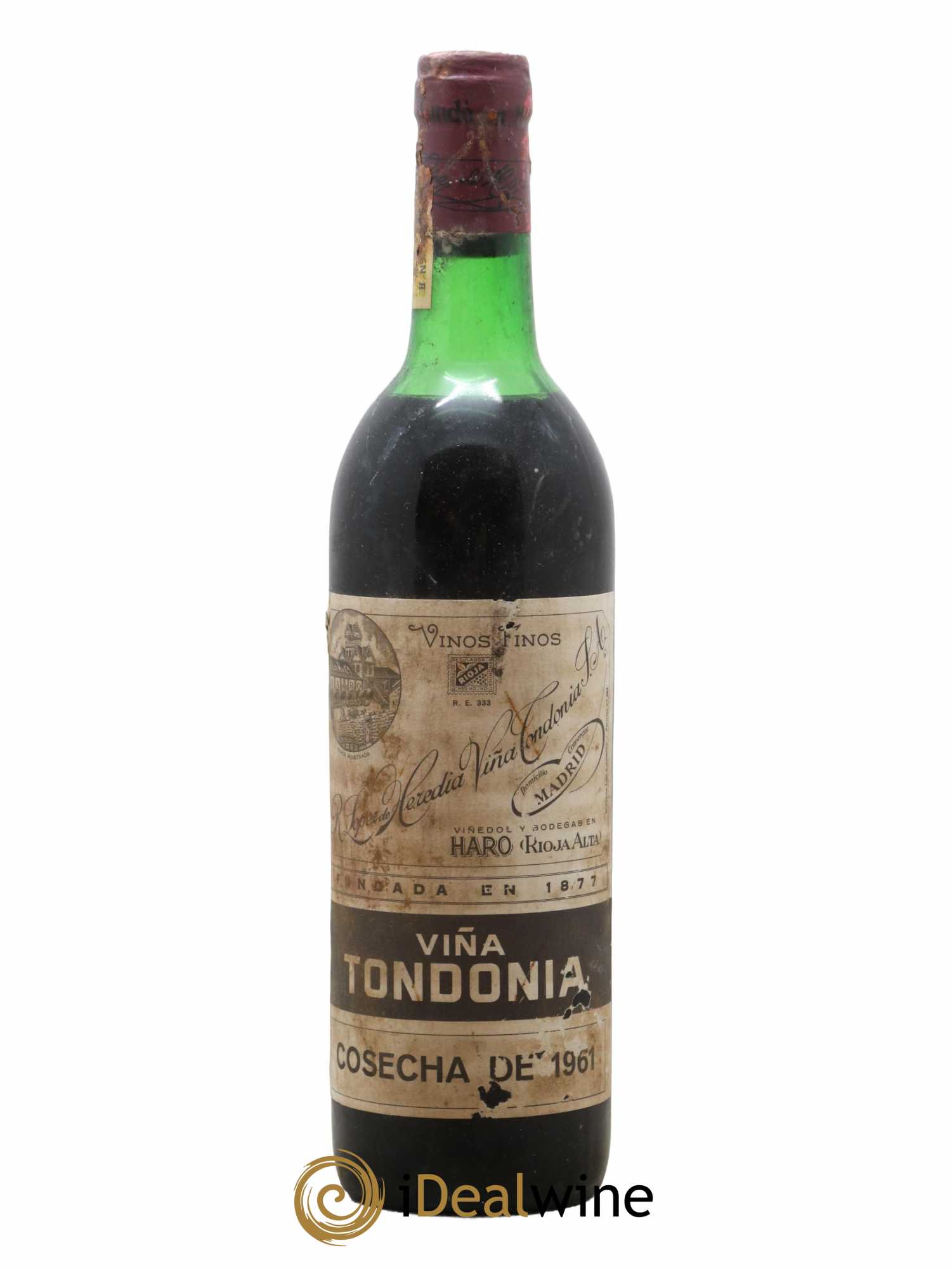 Rioja DOCA Reserva Vina Tondonia R. Lopez de Heredia 1961 - Lot of 1 bottle - 0