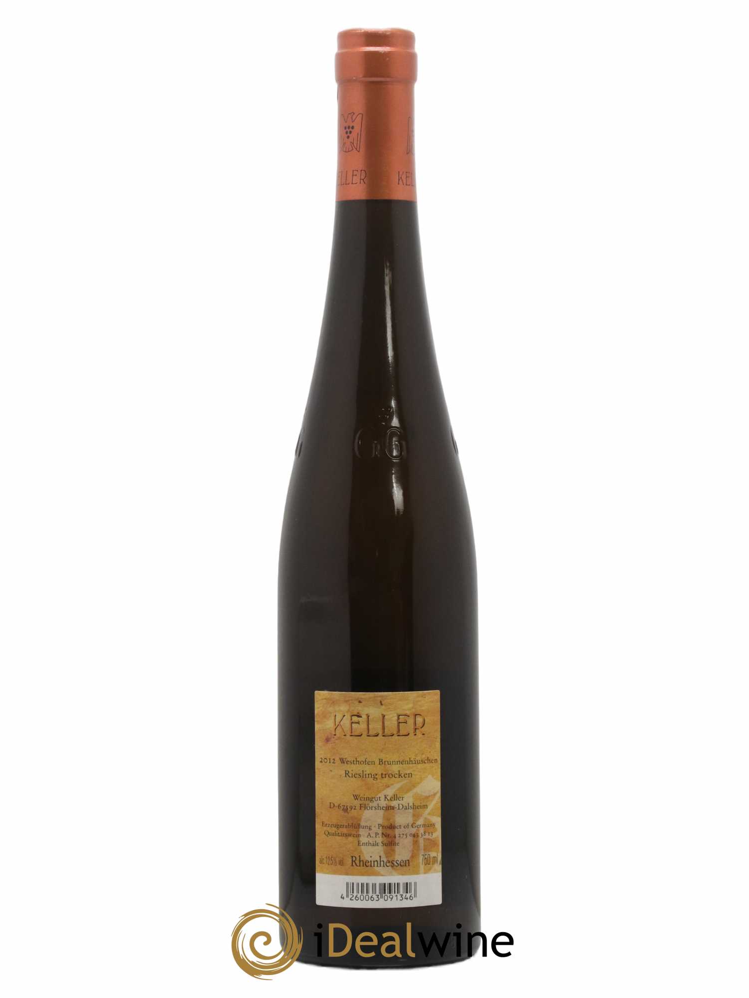 Riesling Trocken  GG Abts Erde Westhofen Brunnenhäuschen  Keller  2012 - Lotto di 1 bottiglia - 1