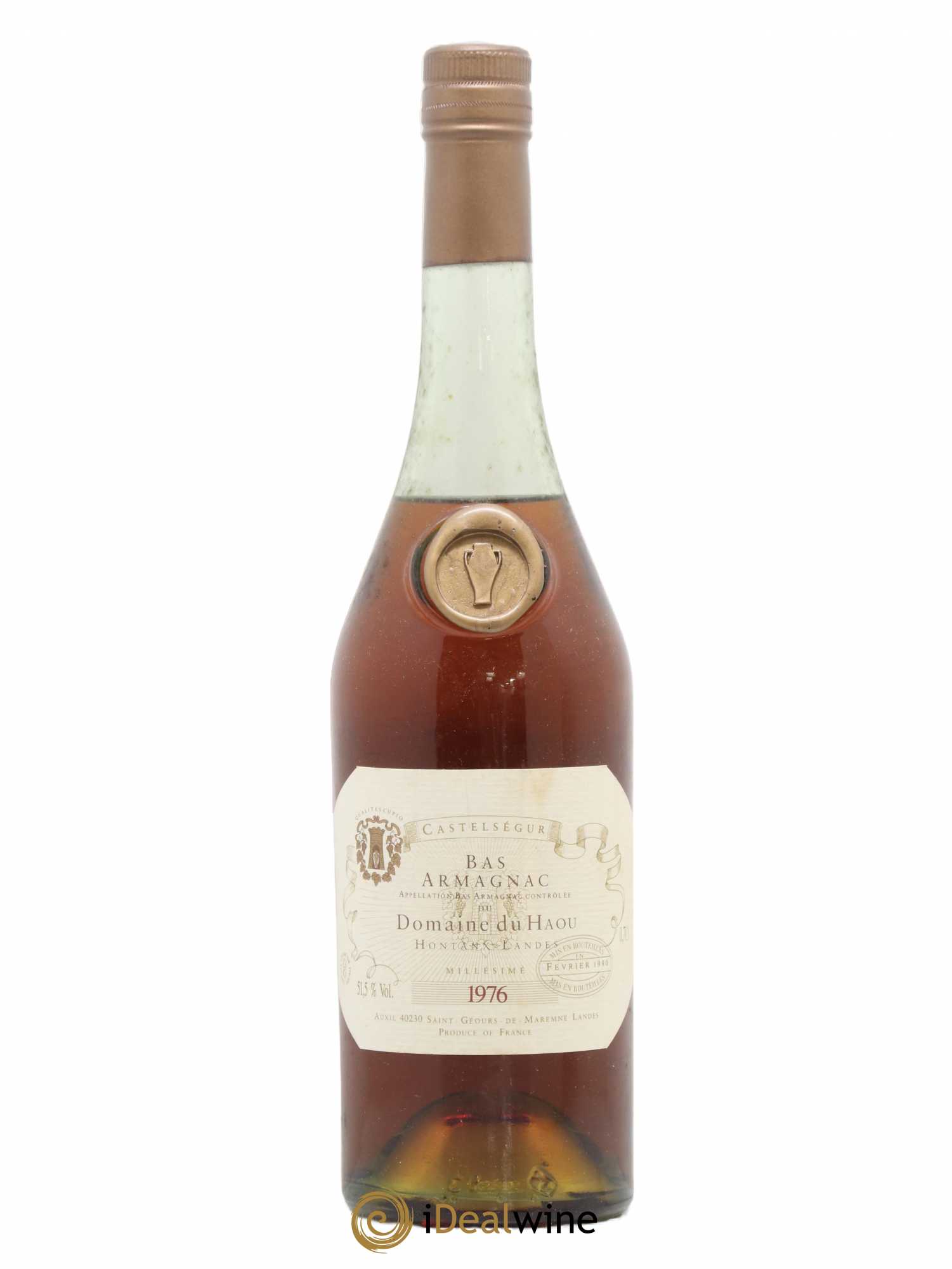 Domaine du Haou 1976 Of. bottled 1990 Auxil Castelségur  - Lot of 1 bottle - 1