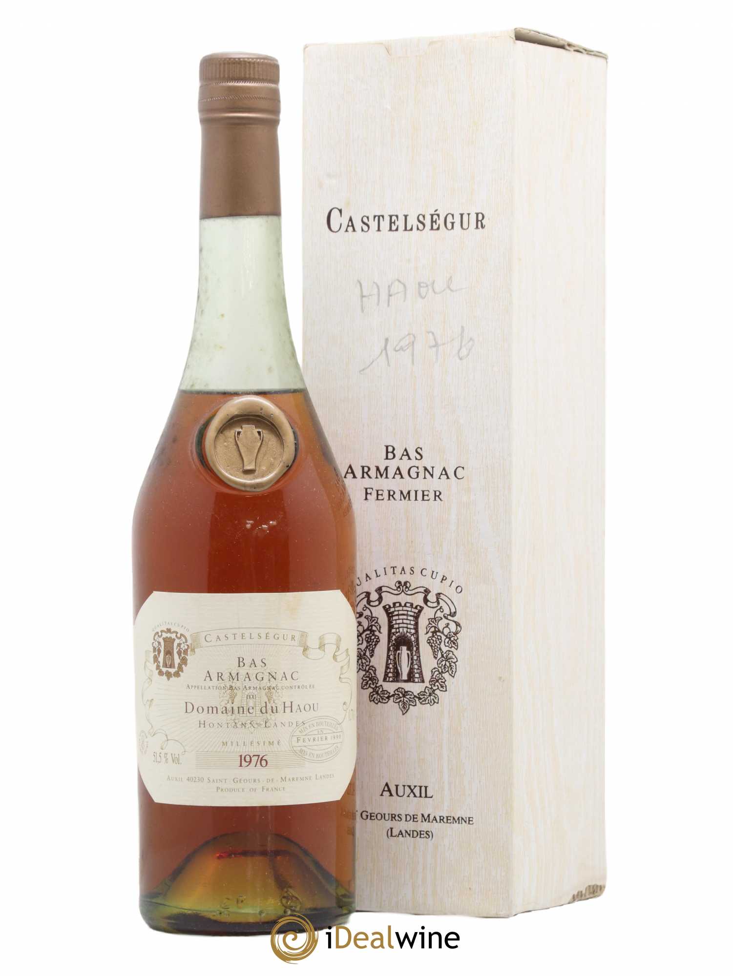 Domaine du Haou 1976 Of. bottled 1990 Auxil Castelségur  - Lot of 1 bottle - 0