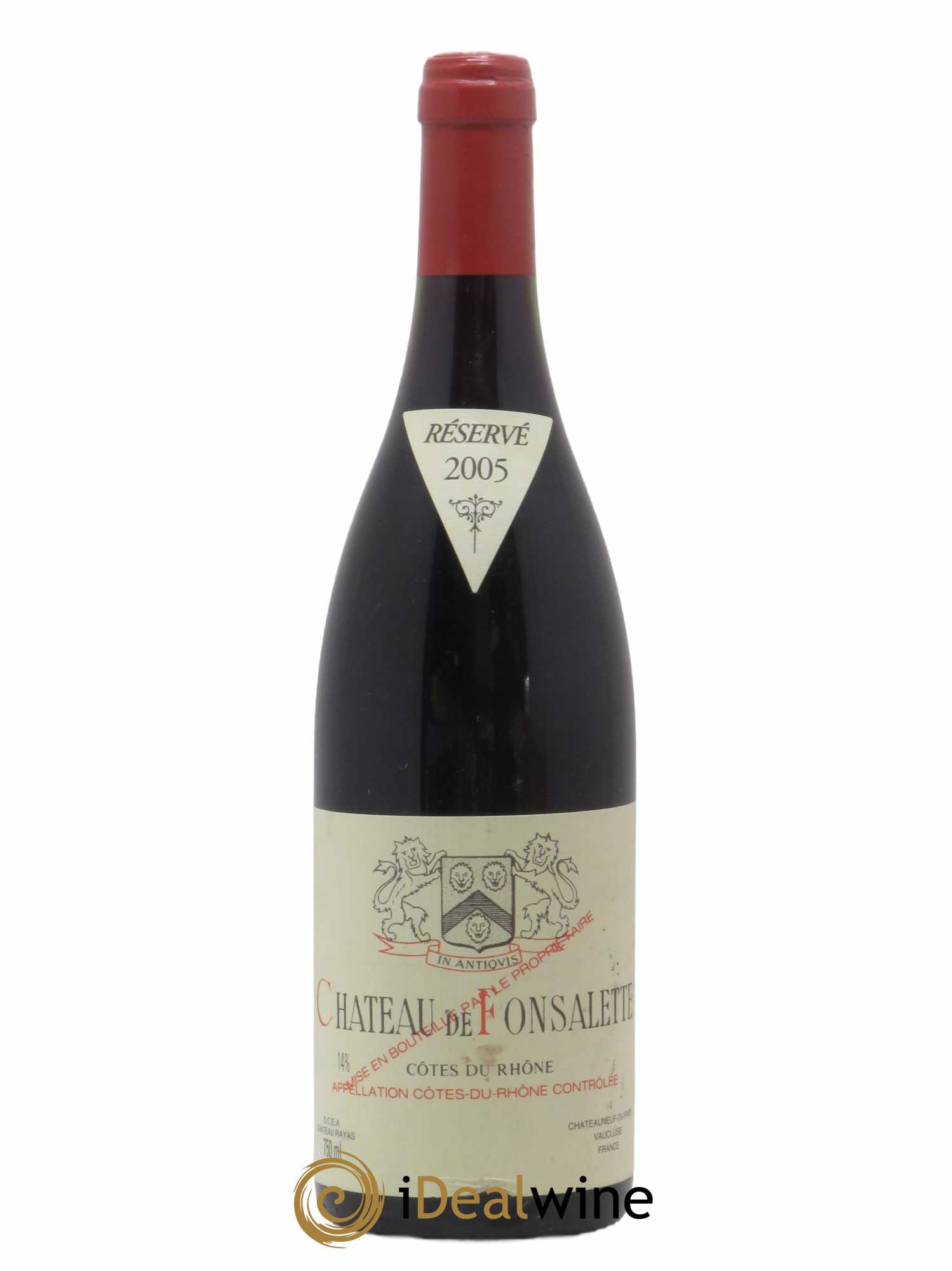 Côtes du Rhône Château de Fonsalette Emmanuel Reynaud  2005 - Lot de 1 bouteille - 0