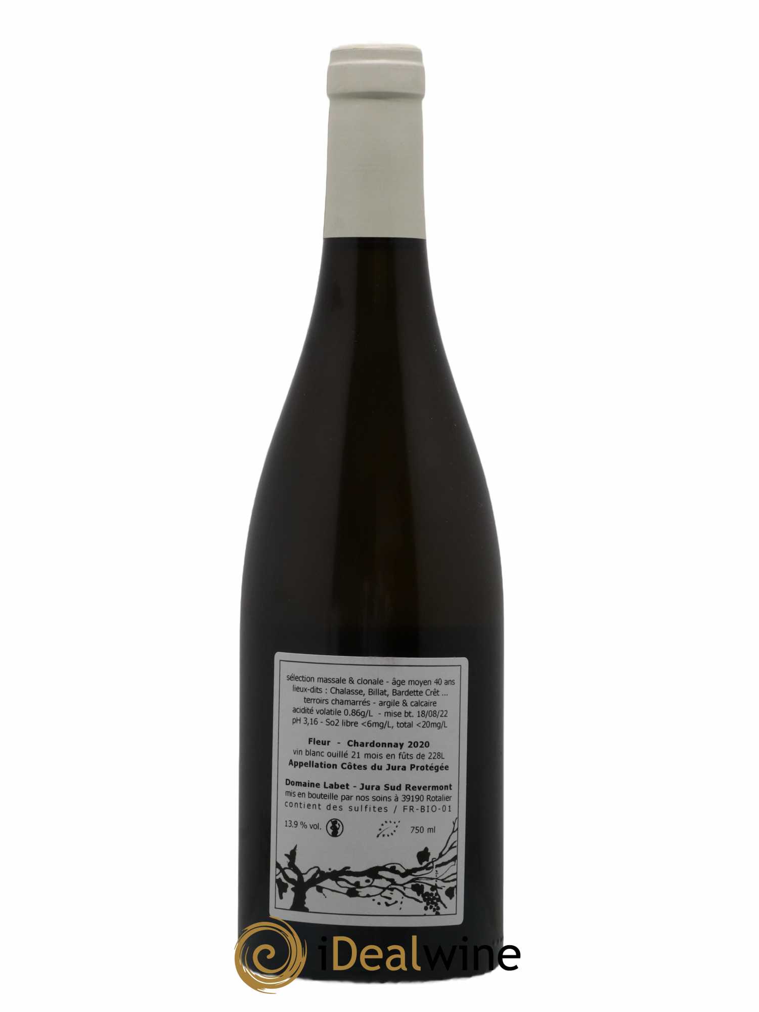 Côtes du Jura Chardonnay Fleur Romain - Julien  - Charline Labet 2020 - Posten von 1 Flasche - 1