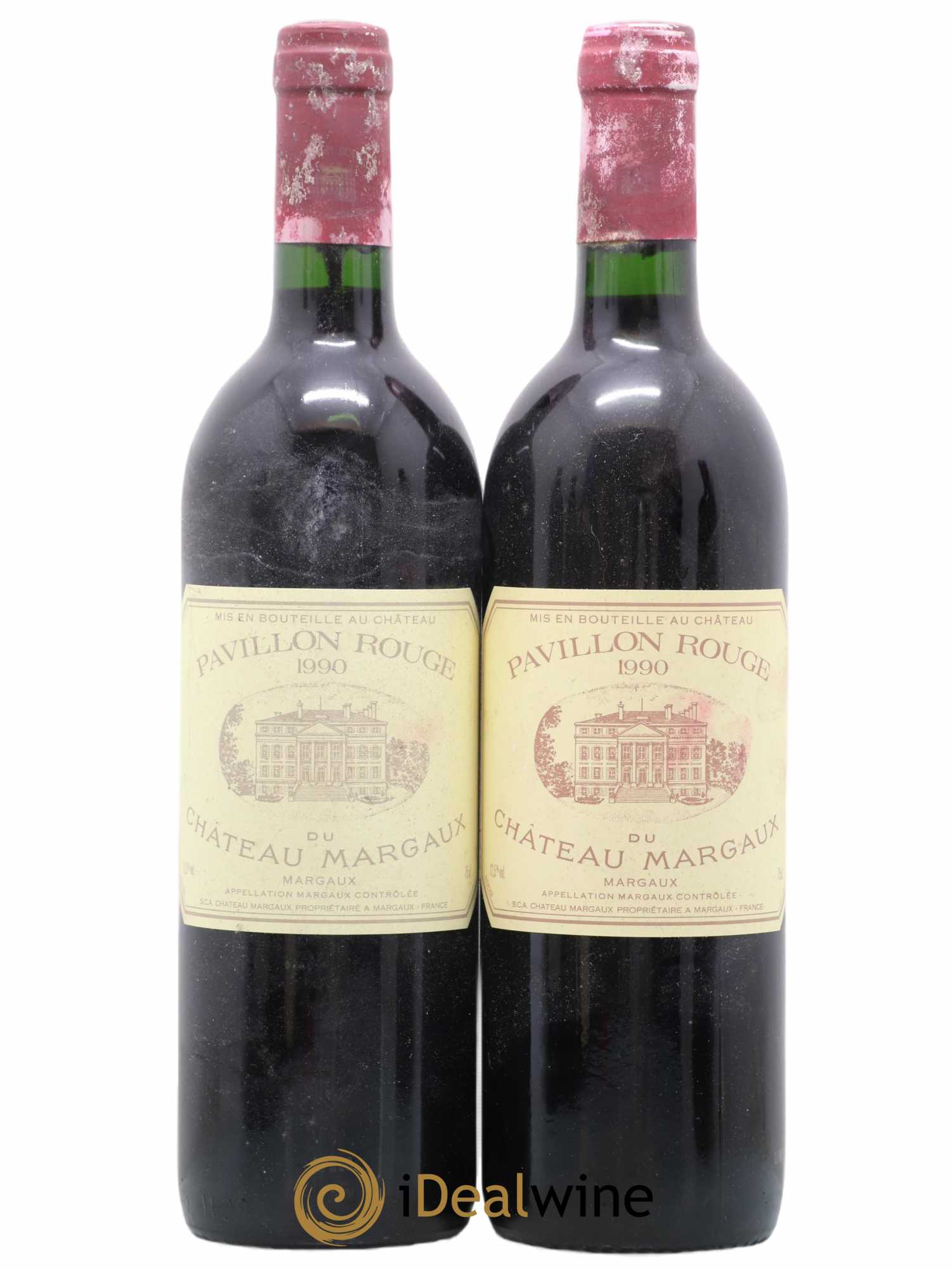 Pavillon Rouge du Château Margaux Second Vin  1990 - Lot of 2 bottles - 0