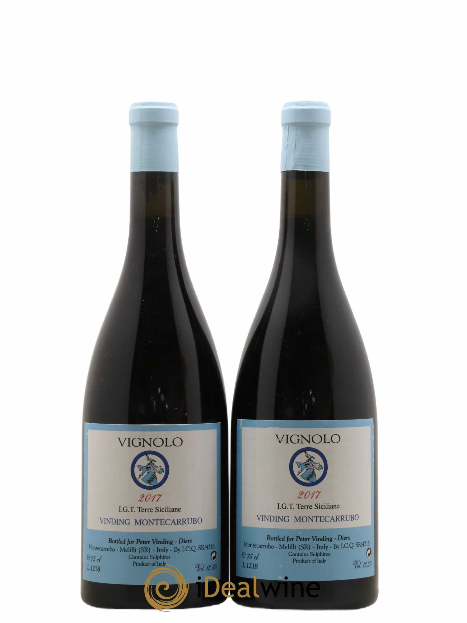 IGT Sicile Vignolo Vinding Montecarrubo 2017 - Lot de 2 bouteilles - 0