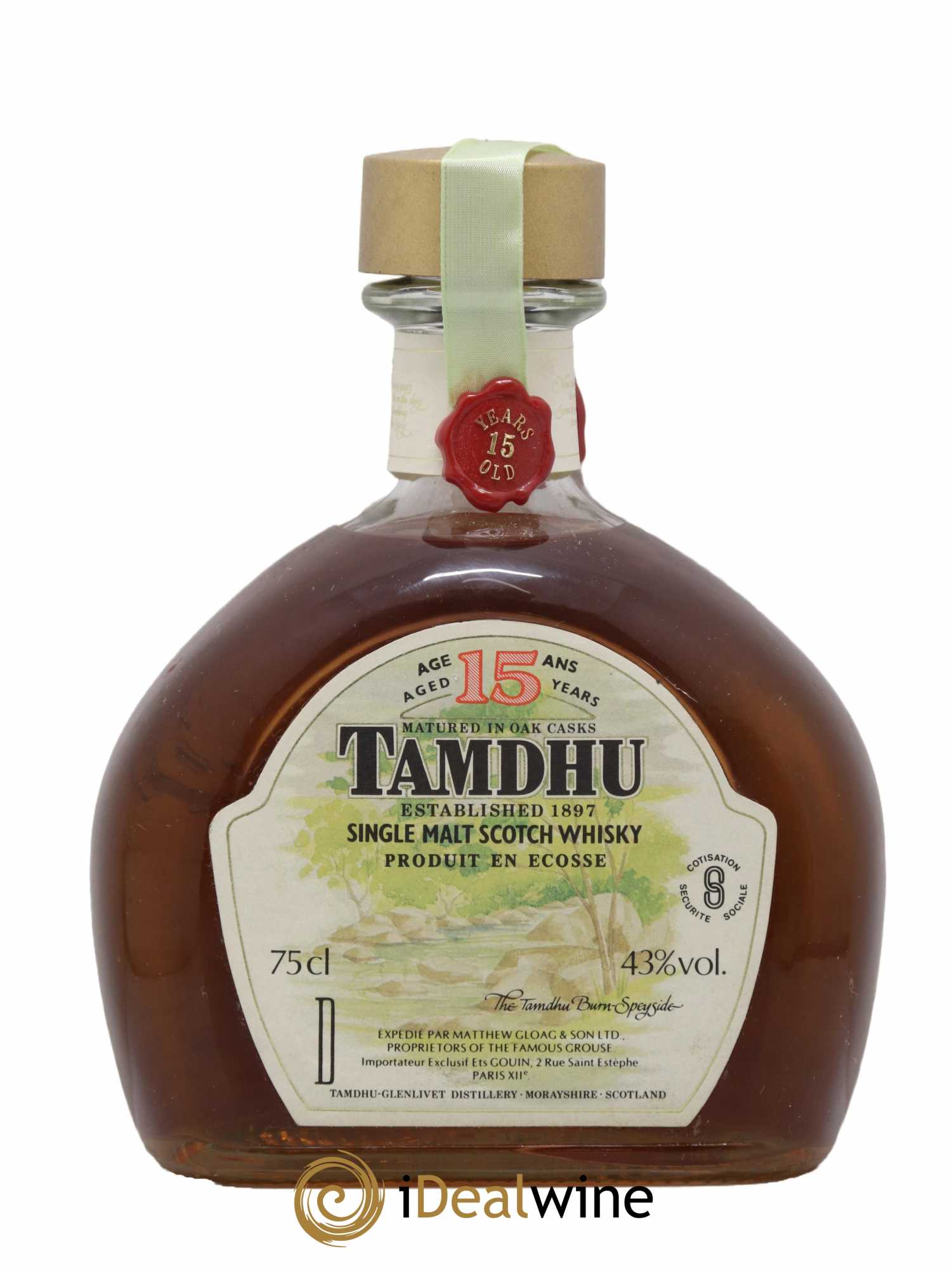 Tamdhu 15 years Of. Matured in Oak Casks Dumpy Decanter  - Lot of 1 bottle - 1