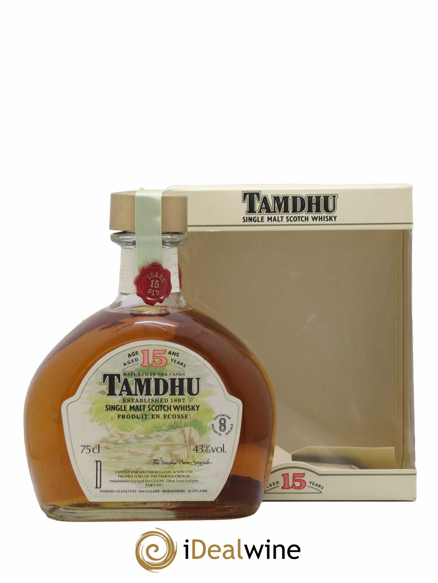 Tamdhu 15 years Of. Matured in Oak Casks Dumpy Decanter  - Lot of 1 bottle - 0