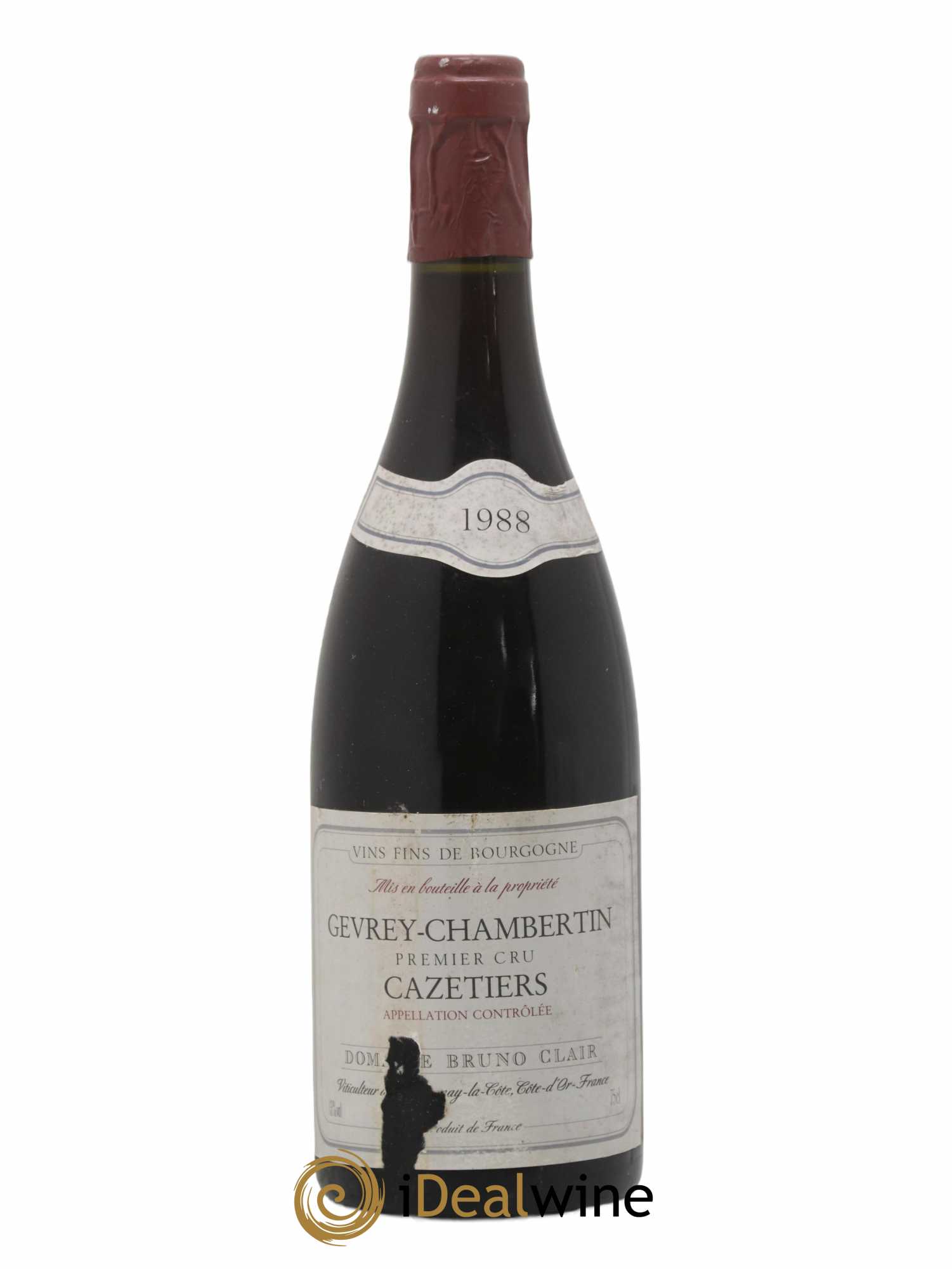 Gevrey-Chambertin 1er Cru Les Cazetiers Bruno Clair (Domaine) 1988 - Lotto di 1 bottiglia - 0