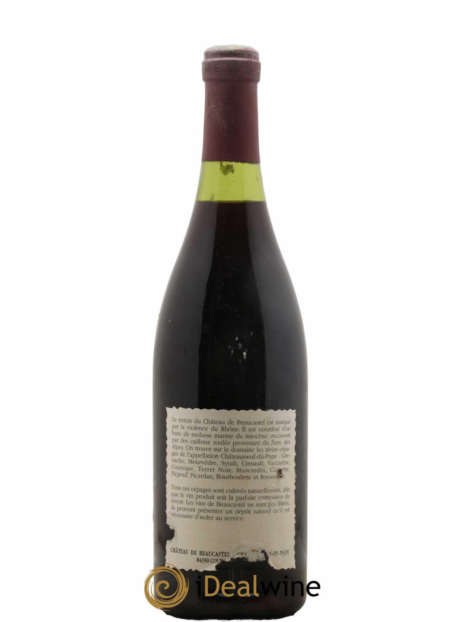 Châteauneuf-du-Pape Château de Beaucastel Famille Perrin  - Posten von 1 Flasche - 1