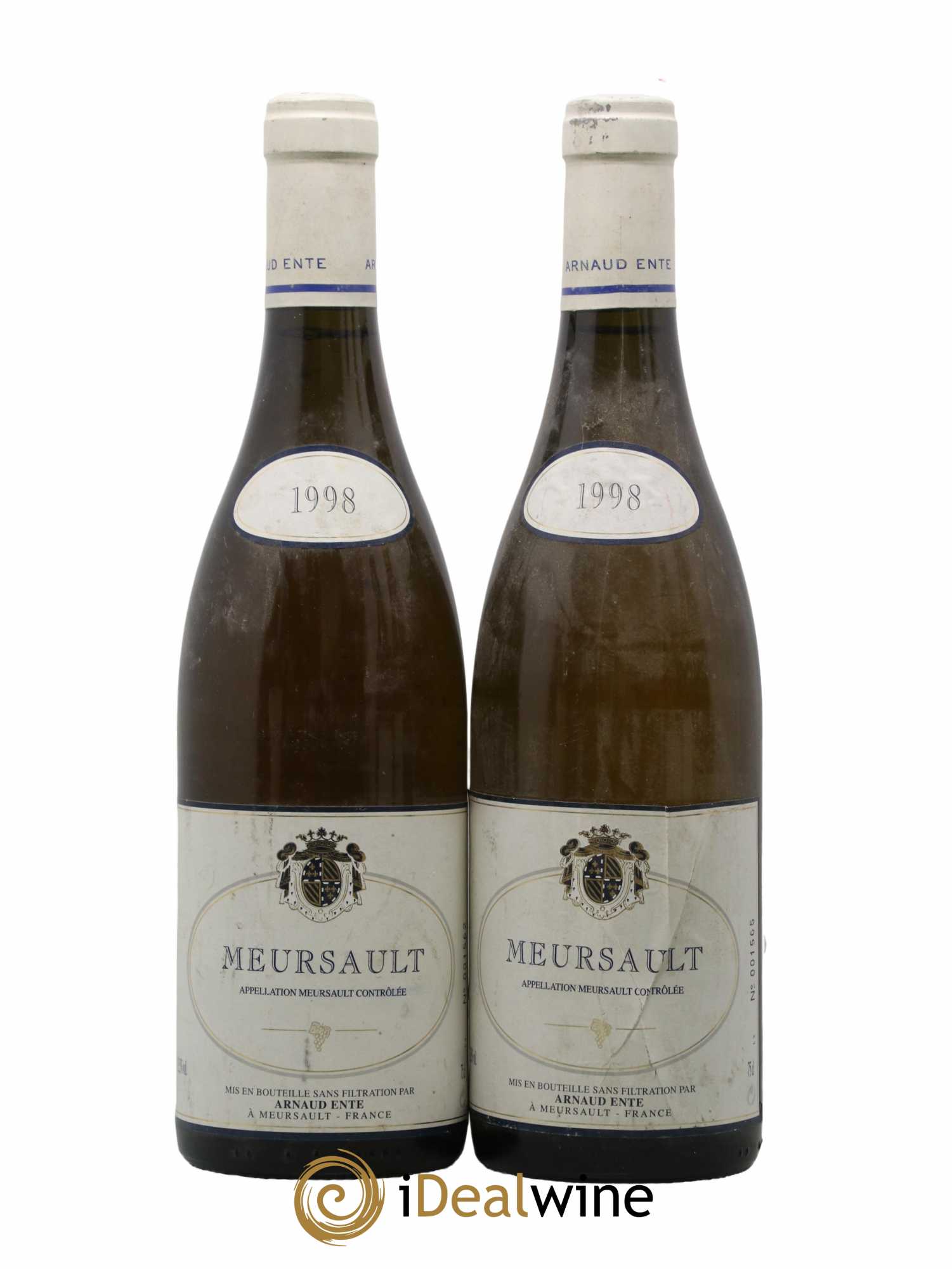 Meursault Arnaud Ente 1998 - Lot of 2 bottles - 0