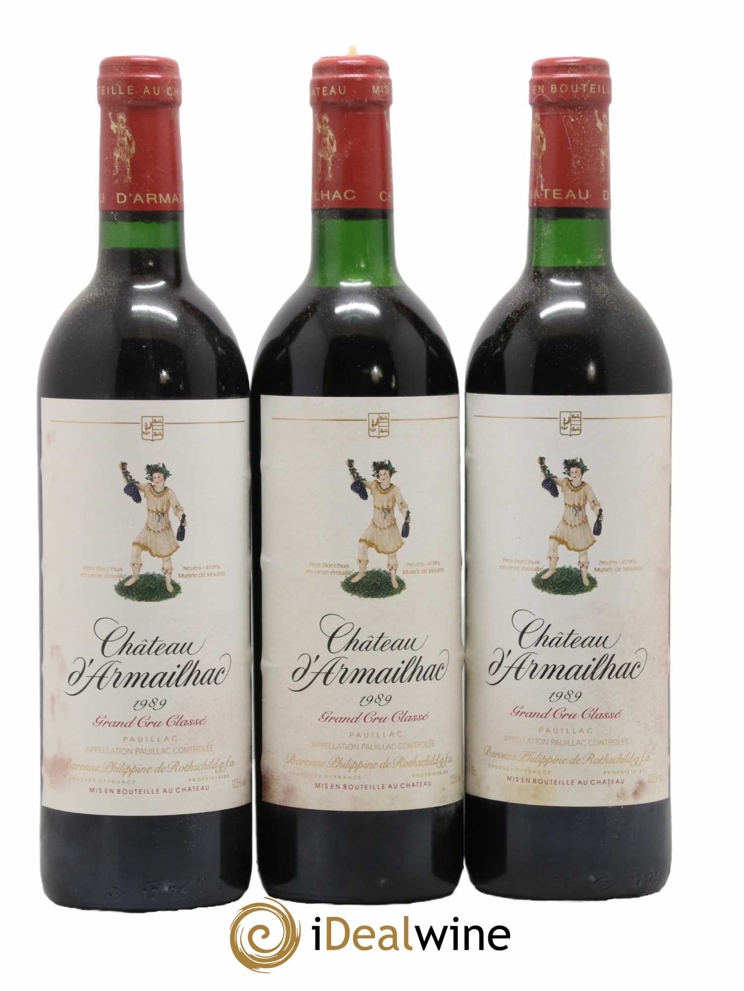 Château d' Armailhac - Mouton Baron(ne) Philippe 5ème Grand Cru Classé 1989 - Lot of 12 bottles - 4