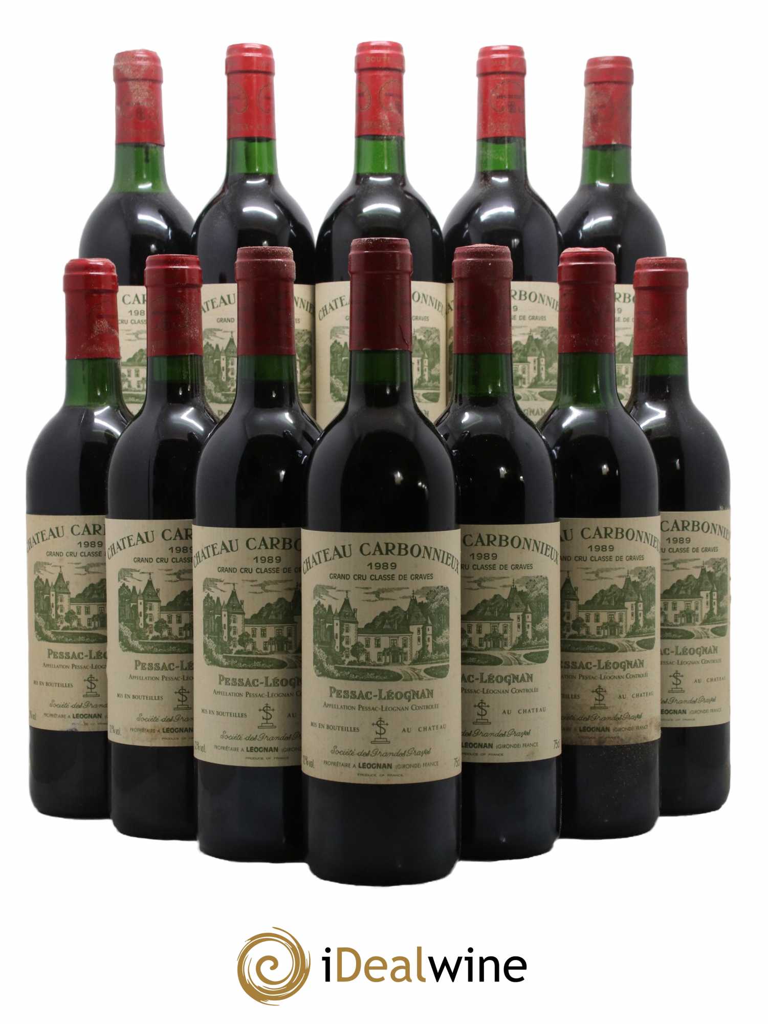 Château Carbonnieux Cru Classé de Graves 1989 - Lot of 12 bottles - 0