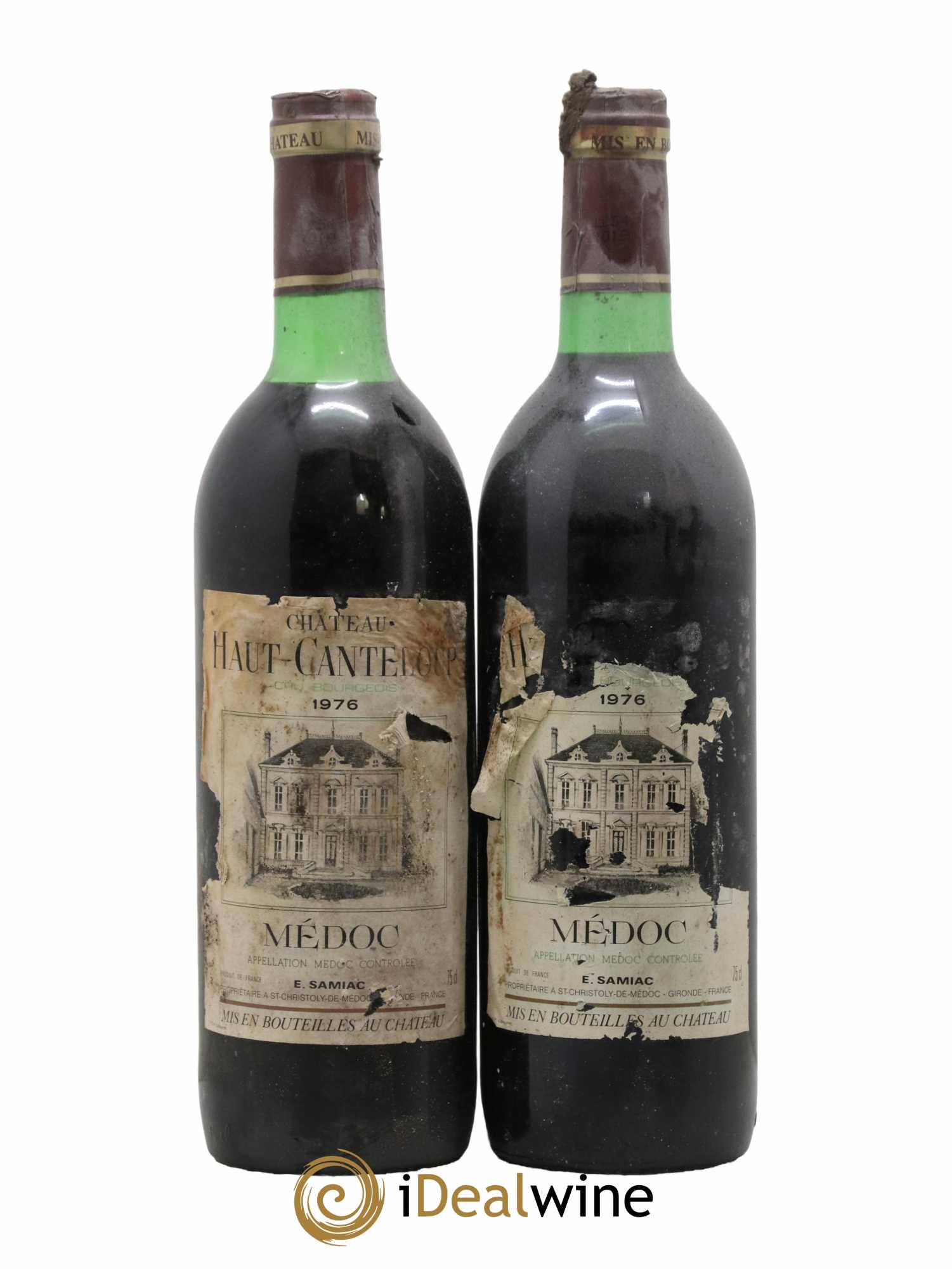 Château Haut Canteloup Cru Bourgeois 1976 - Posten von 2 Flaschen - 0