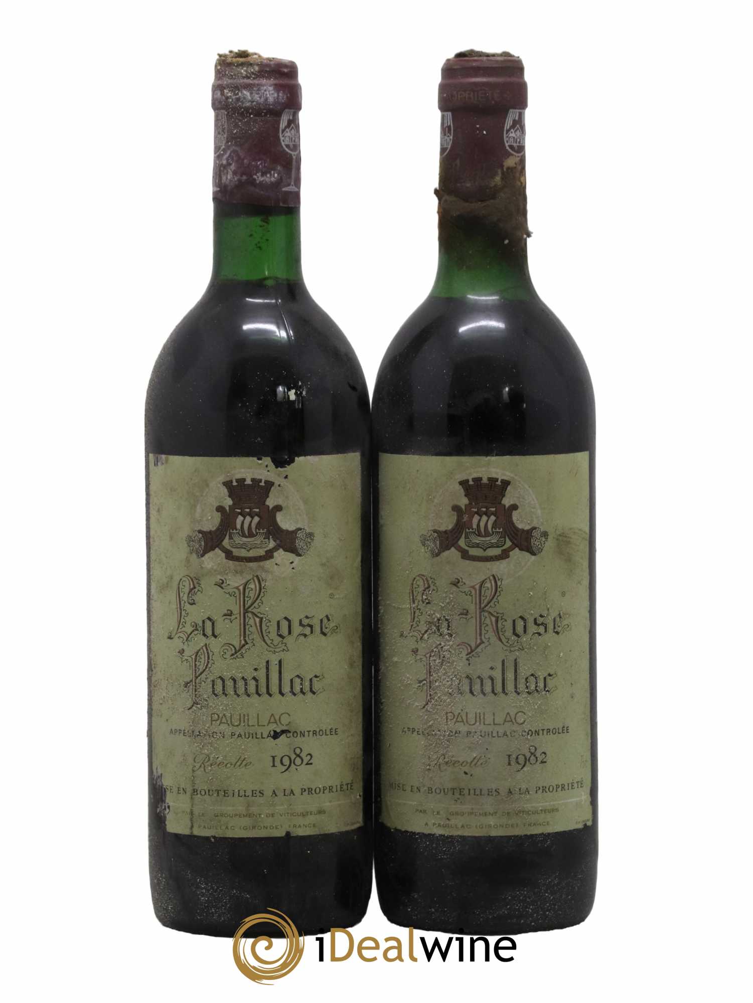 Pauillac Château La Rose Pauillac 1982 - Lotto di 2 bottiglie - 0