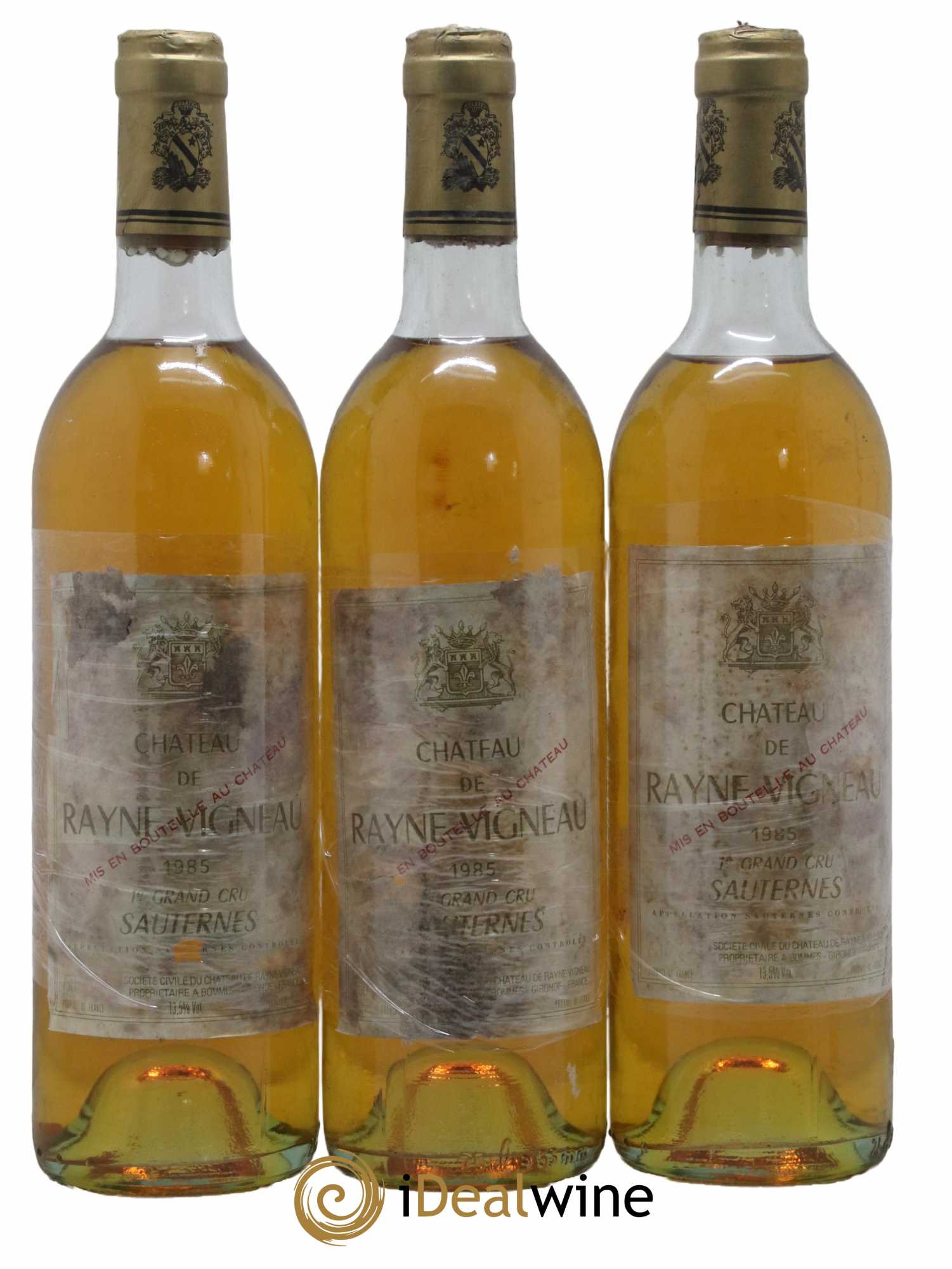 Château de Rayne Vigneau 1er Grand Cru Classé 1985 - Lot de 3 bouteilles - 0