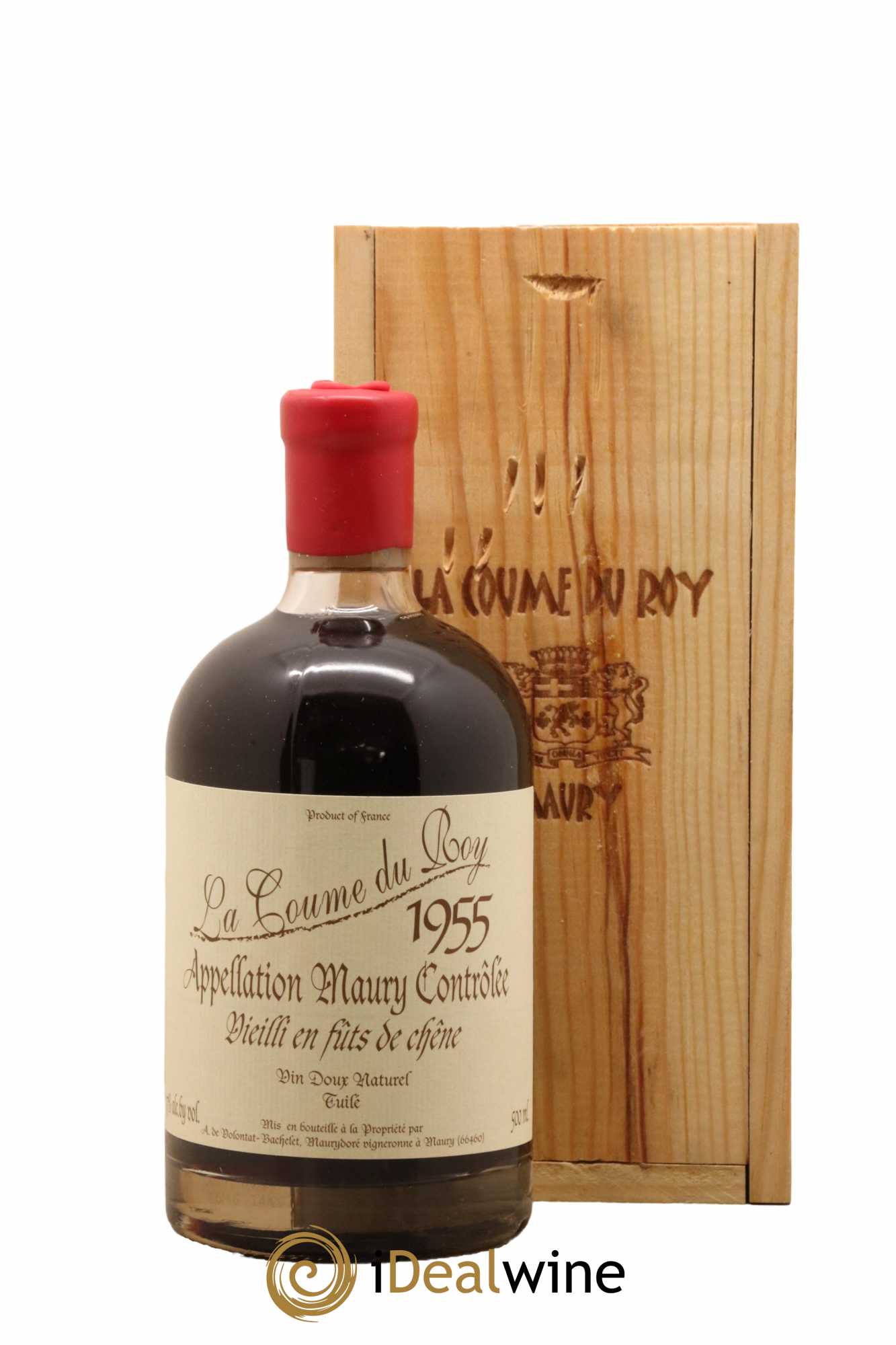 Maury Vin Doux Naturel Vieilli en Fûts de Chêne Tuilé Domaine de la Coume du Roy 50Cl 1955 - Lot of 1 bottle - 0