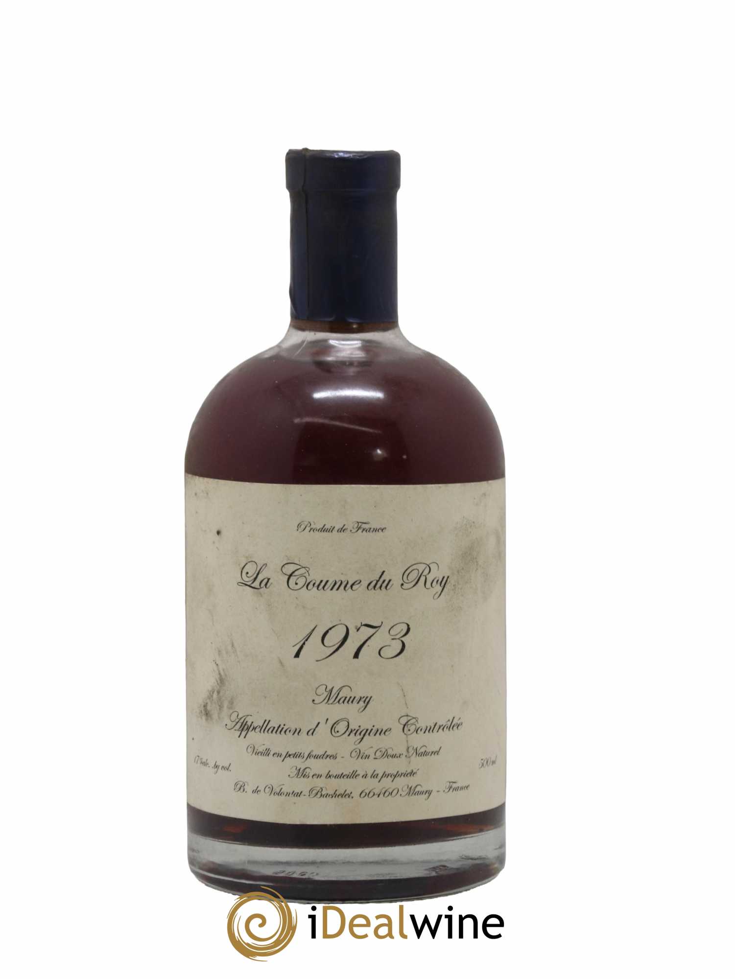 Maury Vin Doux Naturel Vieilli en Petits Foudres Domaine de la Coume du Roy 50cl 1973 - Lot of 1 bottle - 0