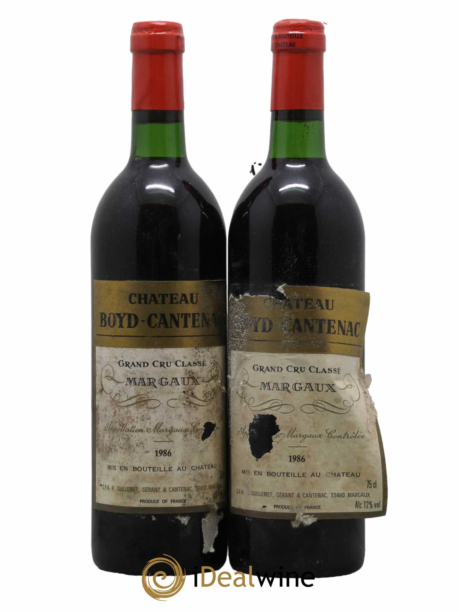 Château Boyd Cantenac 3ème Grand Cru Classé 1986 - Lot de 2 bouteilles - 0