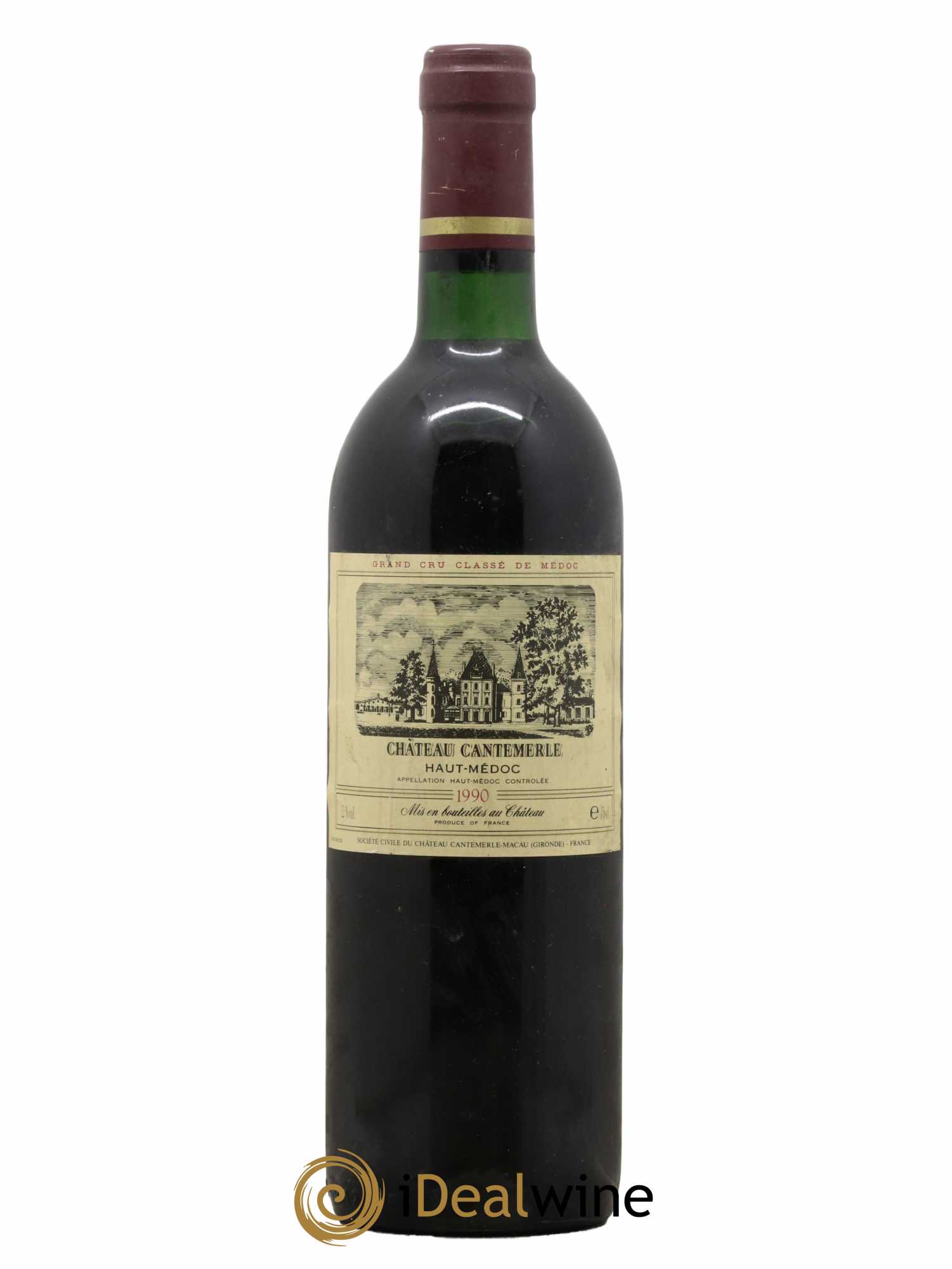 Château Cantemerle 5ème Grand Cru Classé 1990 - Lot of 1 bottle - 0