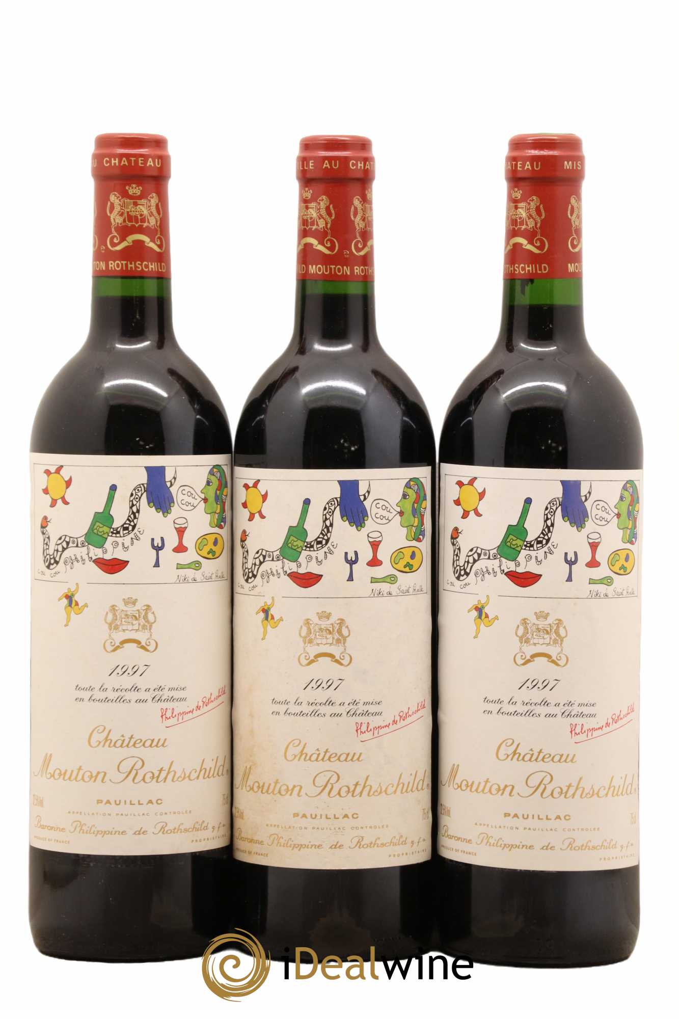 Château Mouton Rothschild 1er Grand Cru Classé 1997 - Lot de 12 bouteilles - 1