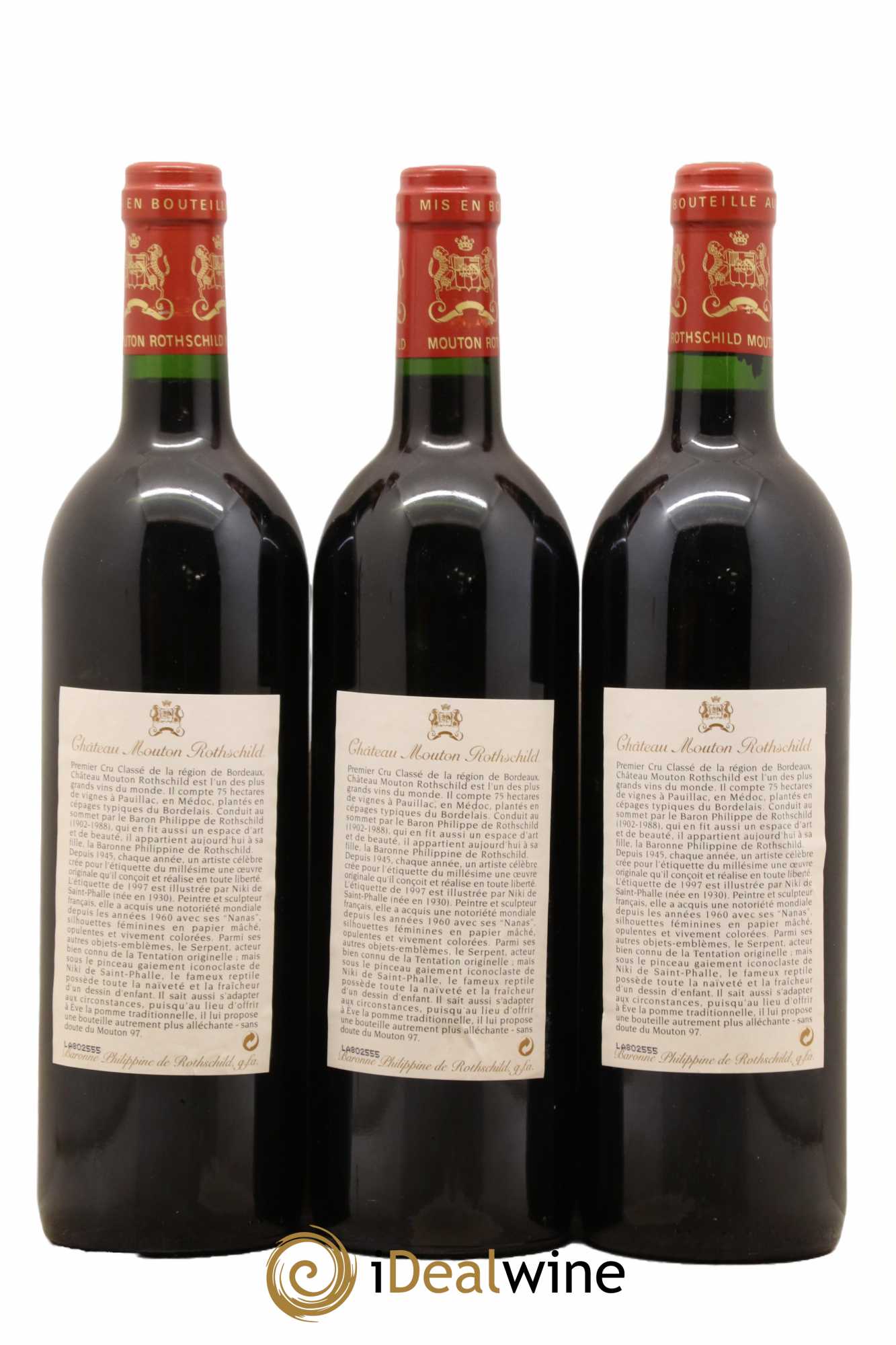 Château Mouton Rothschild 1er Grand Cru Classé 1997 - Lot of 12 bottles - 2