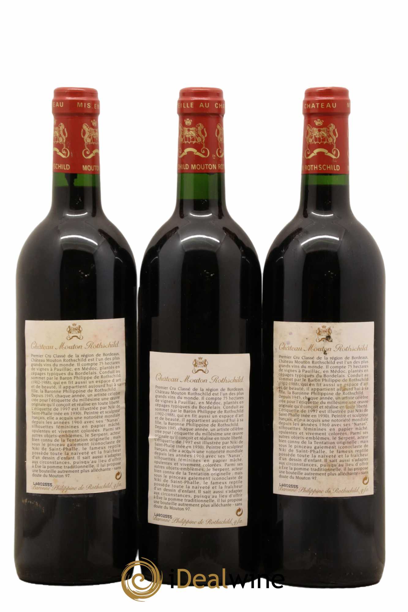 Château Mouton Rothschild 1er Grand Cru Classé 1997 - Lot of 12 bottles - 4