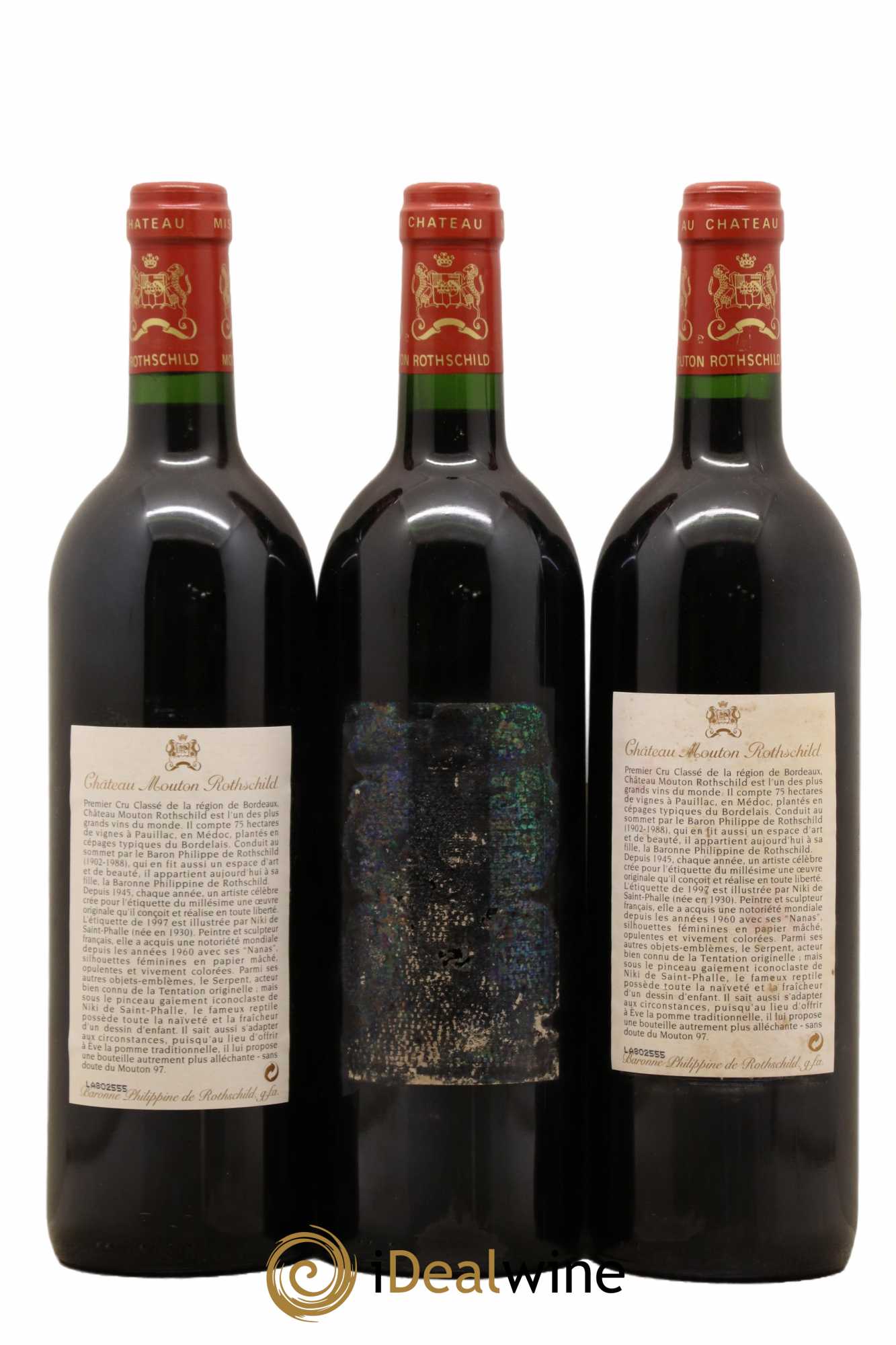 Château Mouton Rothschild 1er Grand Cru Classé 1997 - Lot of 12 bottles - 6