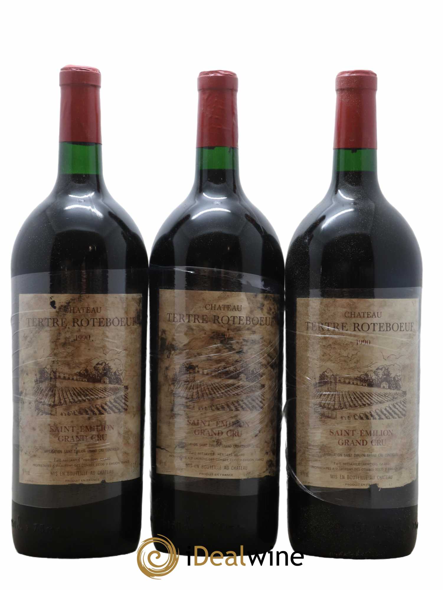 Château Tertre Roteboeuf  1990 - Lot of 6 magnums - 2