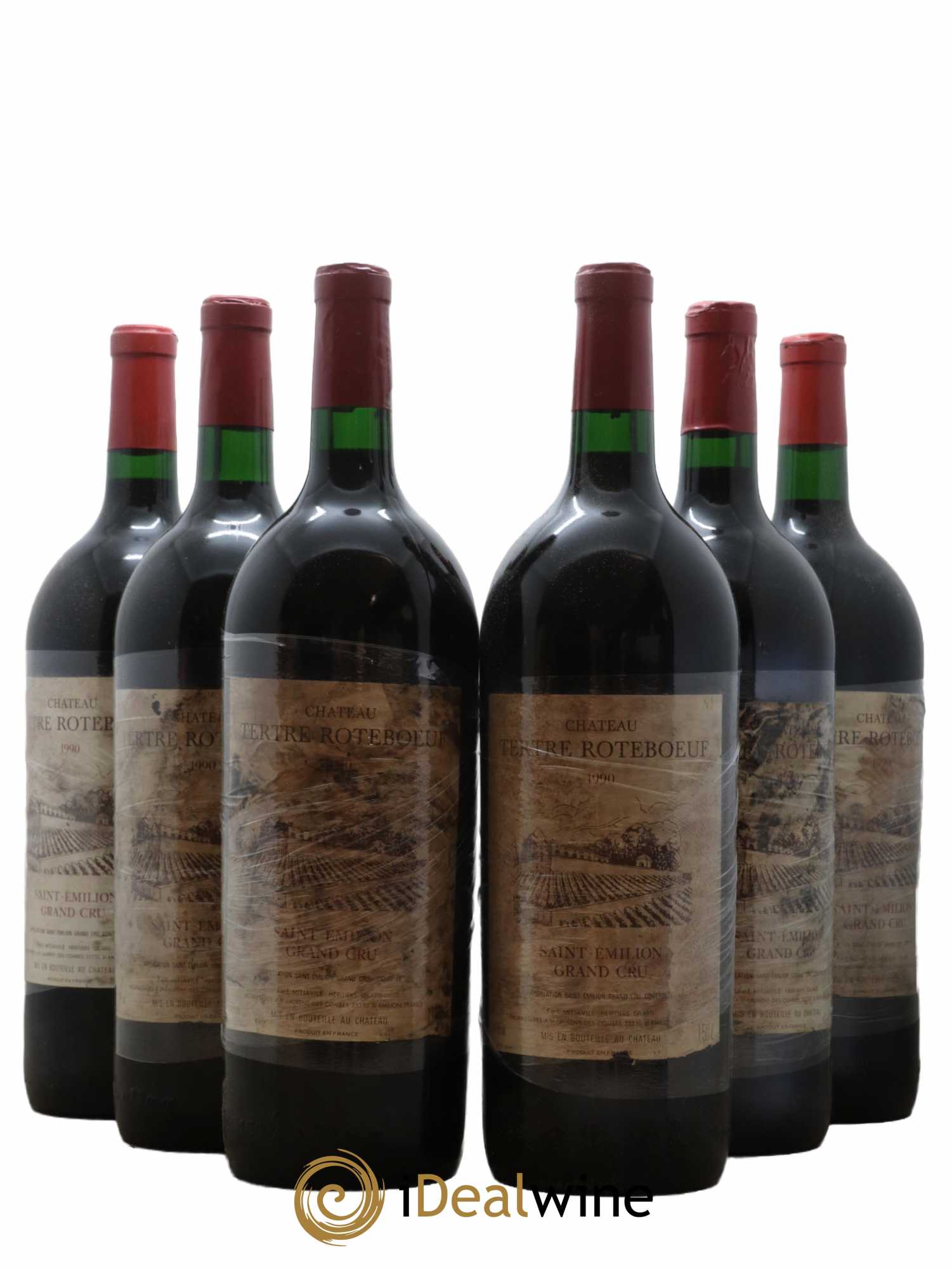 Château Tertre Roteboeuf  1990 - Lot of 6 magnums - 0