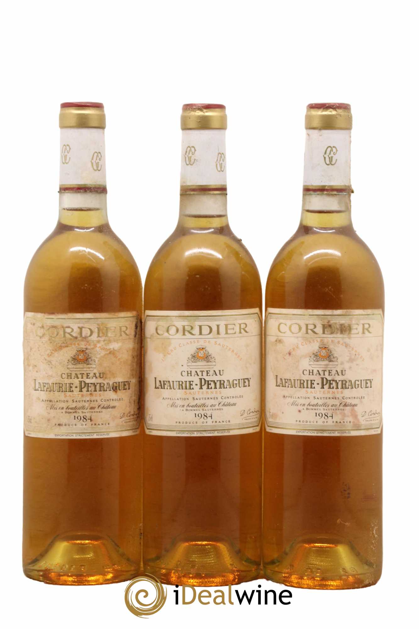 Château Lafaurie-Peyraguey 1er Grand Cru Classé 1984 - Lot de 3 bouteilles - 0