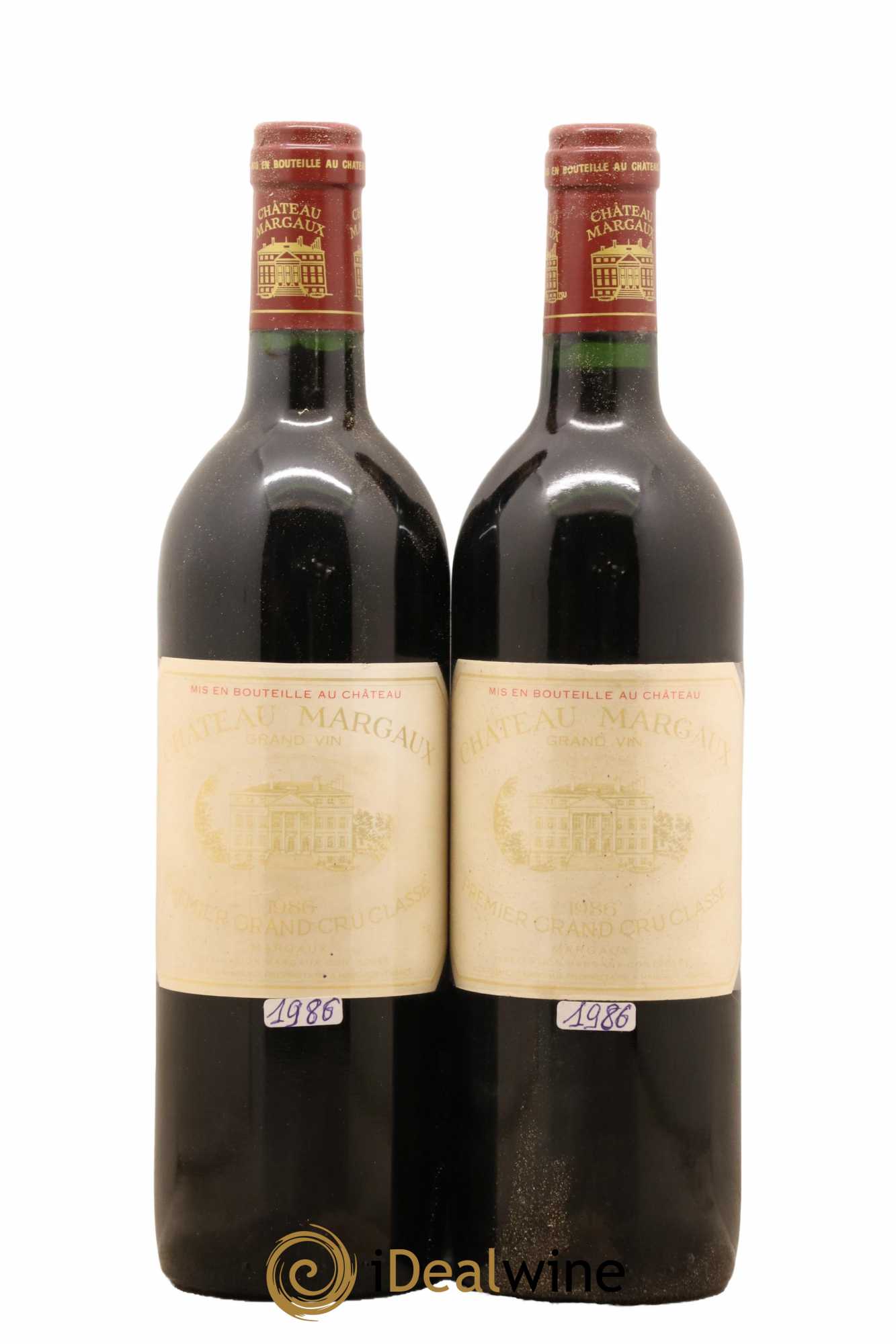 Château Margaux 1er Grand Cru Classé 1986 - Lot de 2 bouteilles - 0