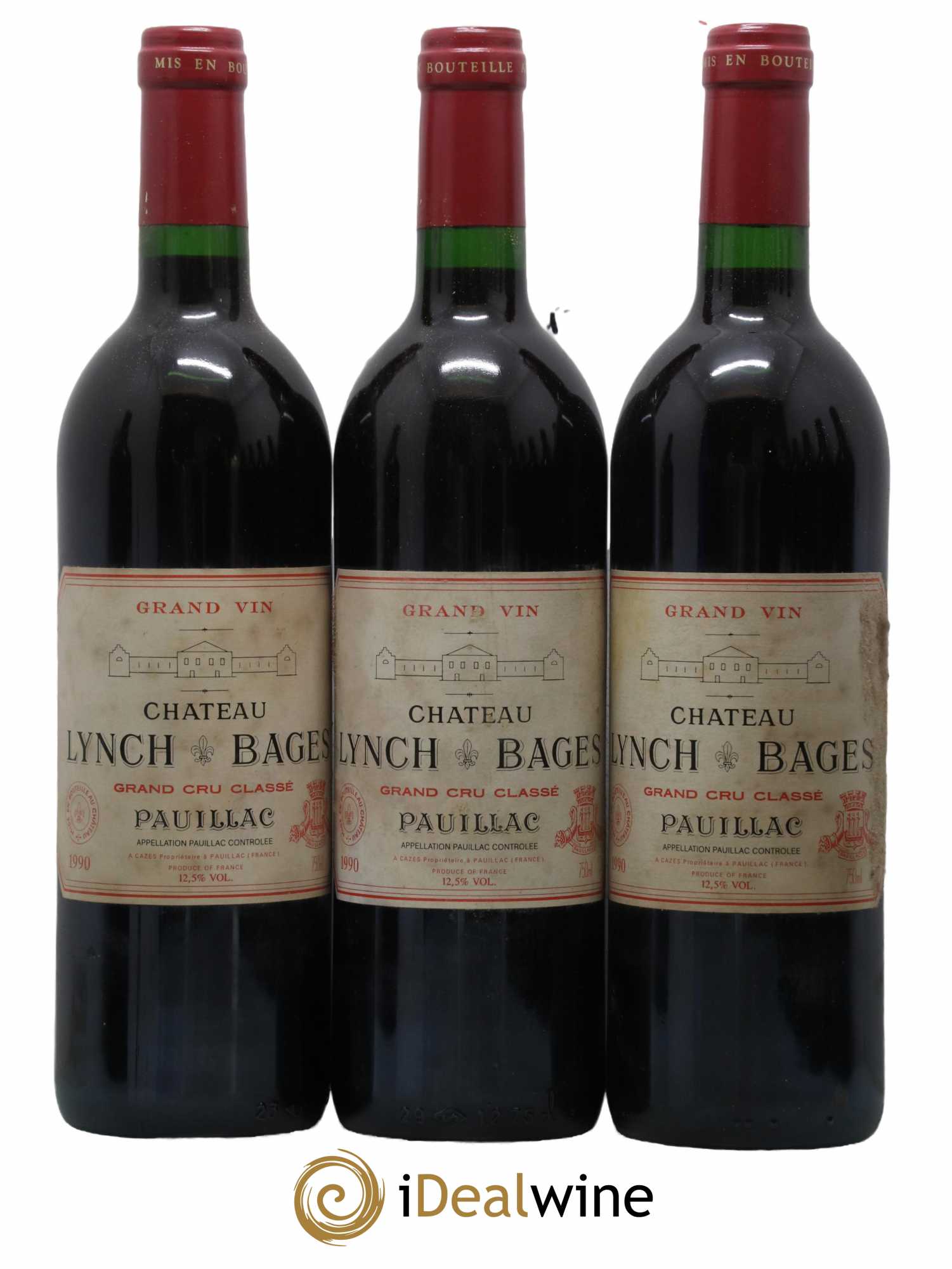 Château Lynch Bages 5ème Grand Cru Classé 1990 - Lotto di 12 bottiglie - 2