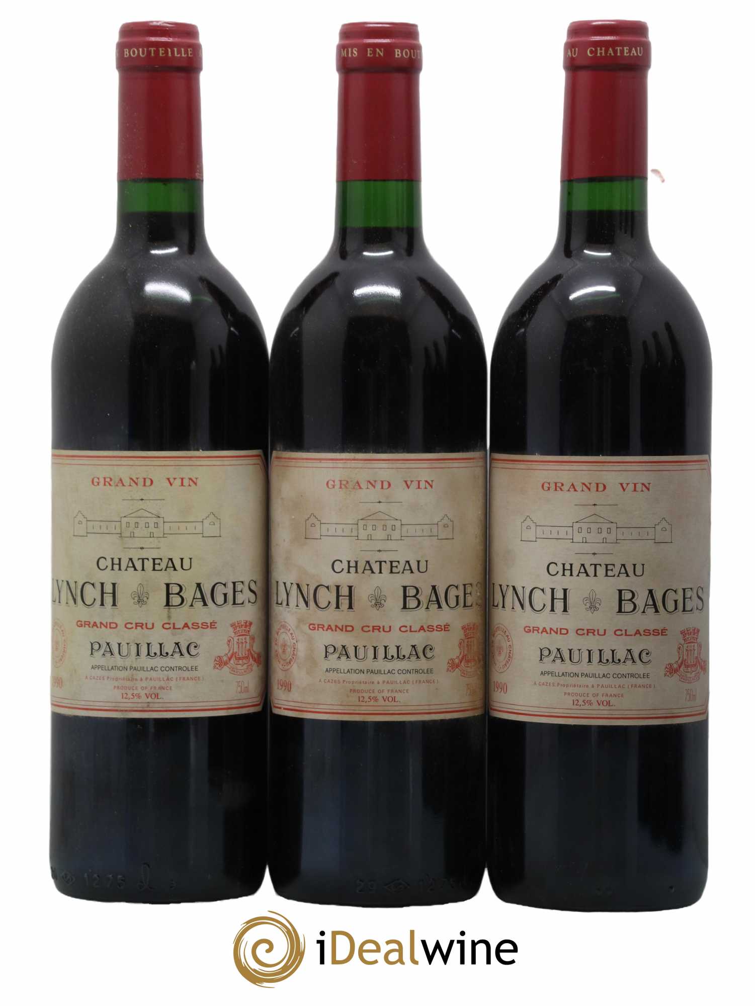 Château Lynch Bages 5ème Grand Cru Classé 1990 - Lotto di 12 bottiglie - 3