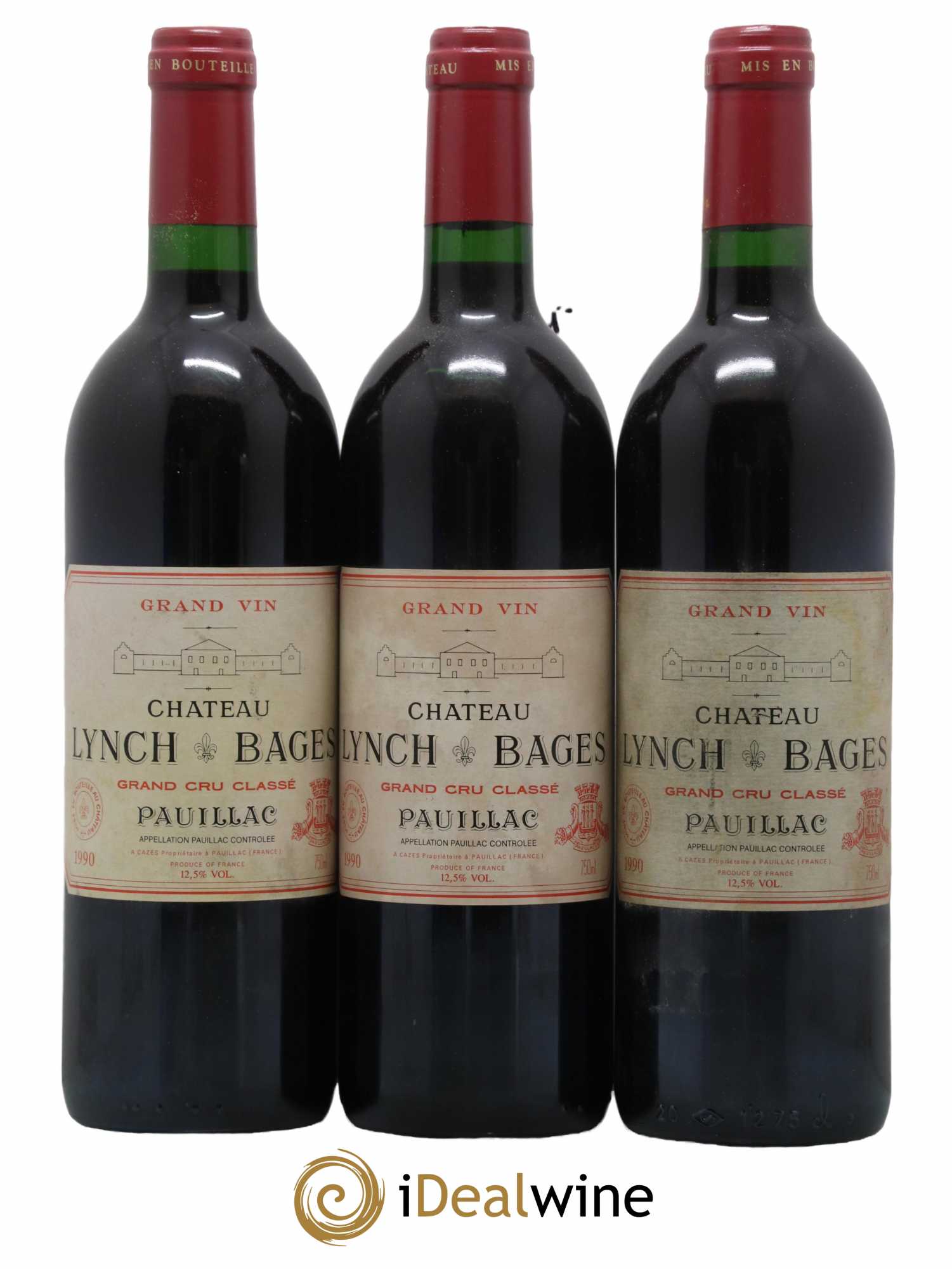 Château Lynch Bages 5ème Grand Cru Classé 1990 - Lotto di 12 bottiglie - 4