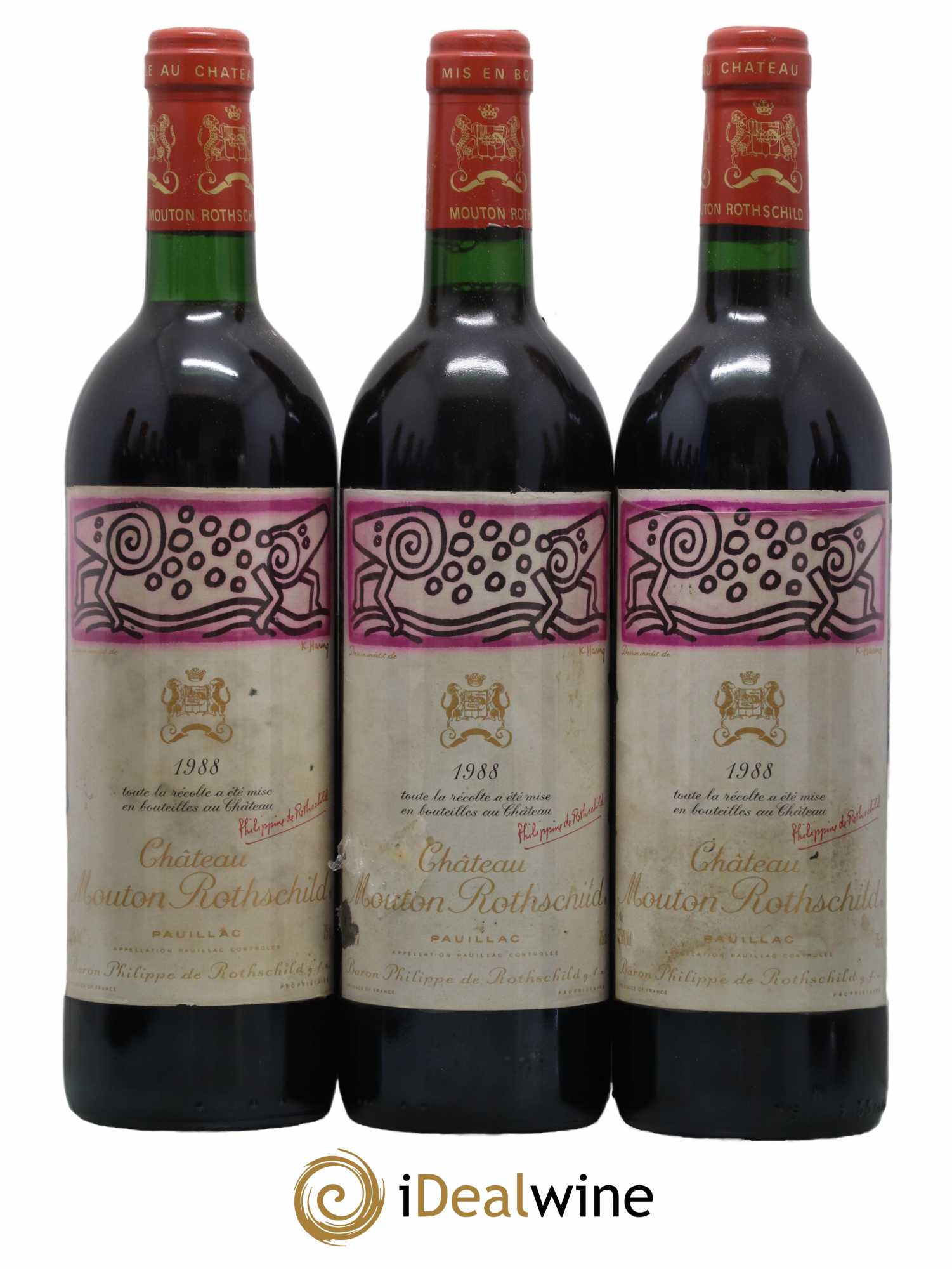 Château Mouton Rothschild 1er Grand Cru Classé 1988 - Lotto di 12 bottiglie - 2