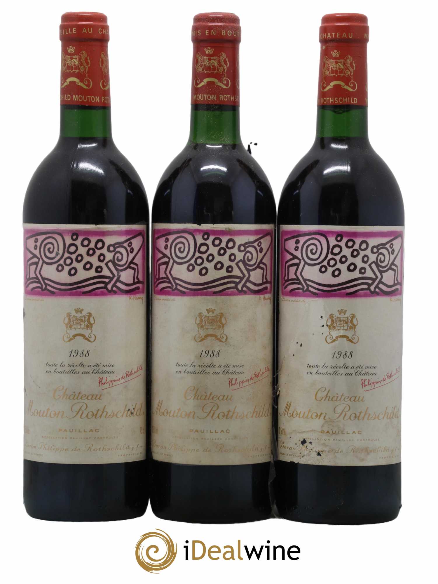 Château Mouton Rothschild 1er Grand Cru Classé 1988 - Posten von 12 Flaschen - 4