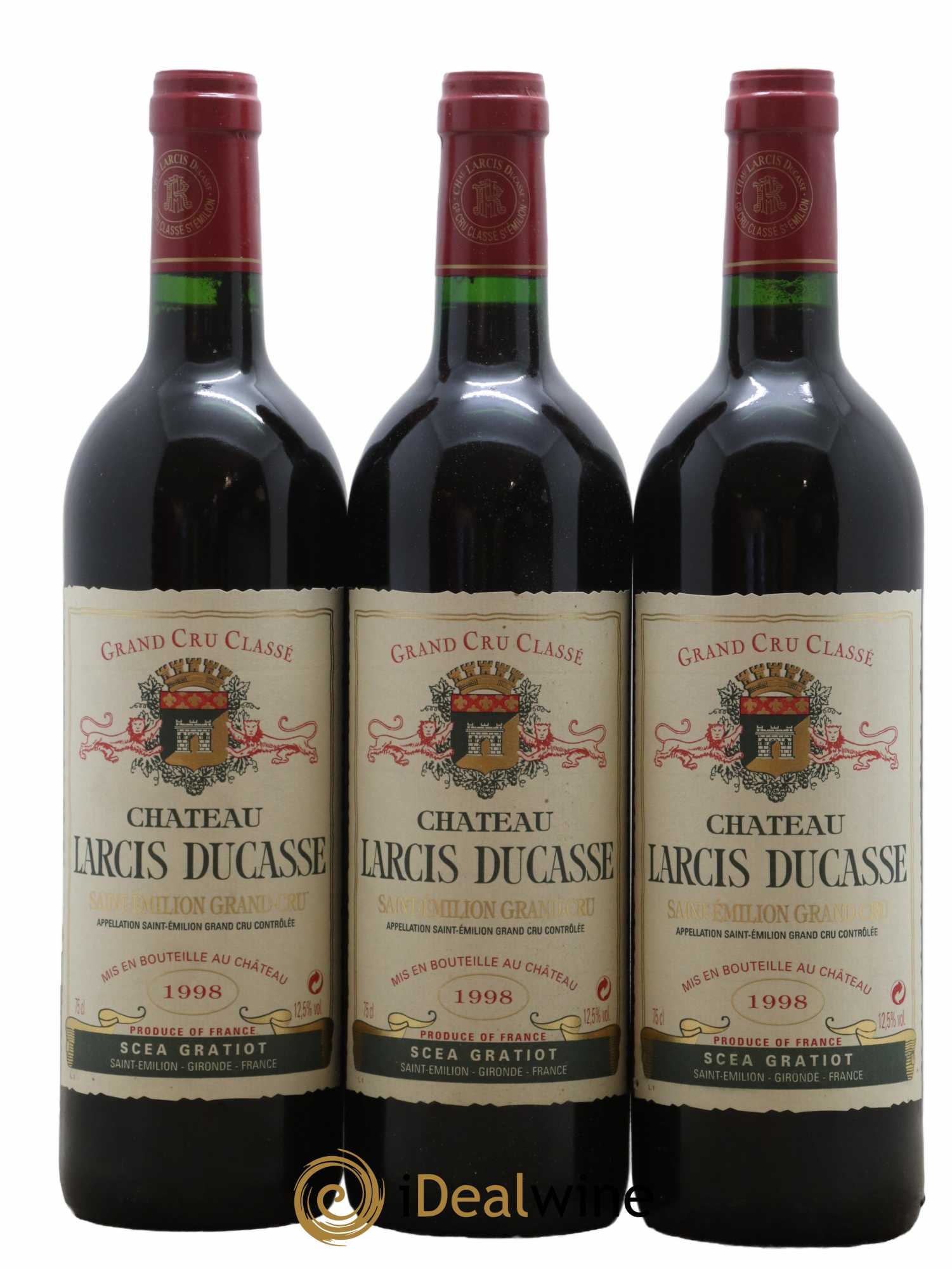 Château Larcis Ducasse 1er Grand Cru Classé B 1998 - Posten von 6 Flaschen - 1