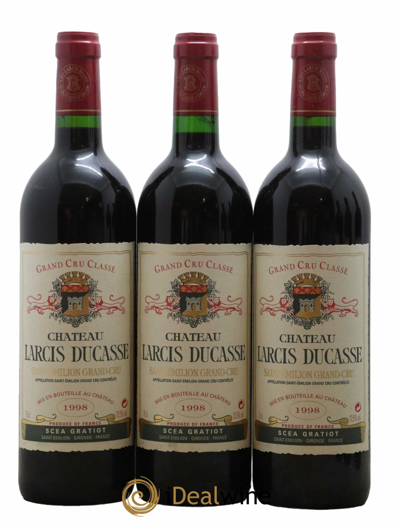 Château Larcis Ducasse 1er Grand Cru Classé B 1998 - Lotto di 6 bottiglie - 2