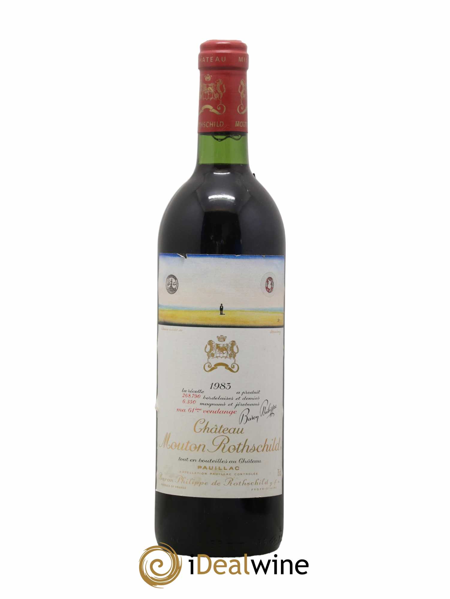 Château Mouton Rothschild 1er Grand Cru Classé 1983 - Posten von 1 Flasche - 0