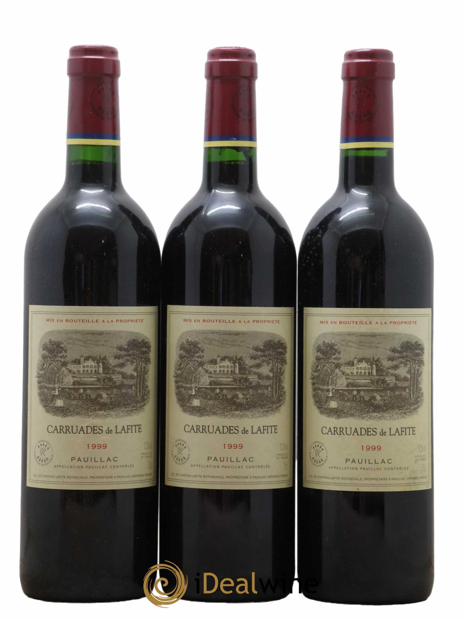 Carruades de Lafite Rothschild Second Vin 1999 - Lotto di 3 bottiglie - 0