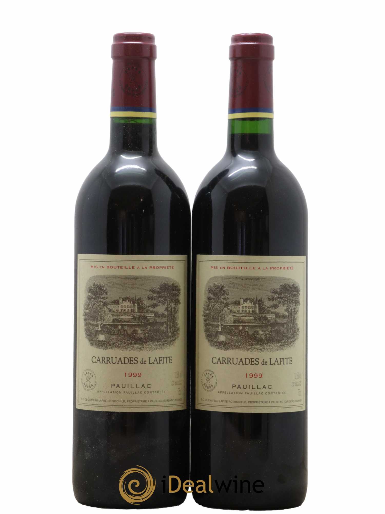 Carruades de Lafite Rothschild Second Vin 1999 - Lot de 2 bouteilles - 0