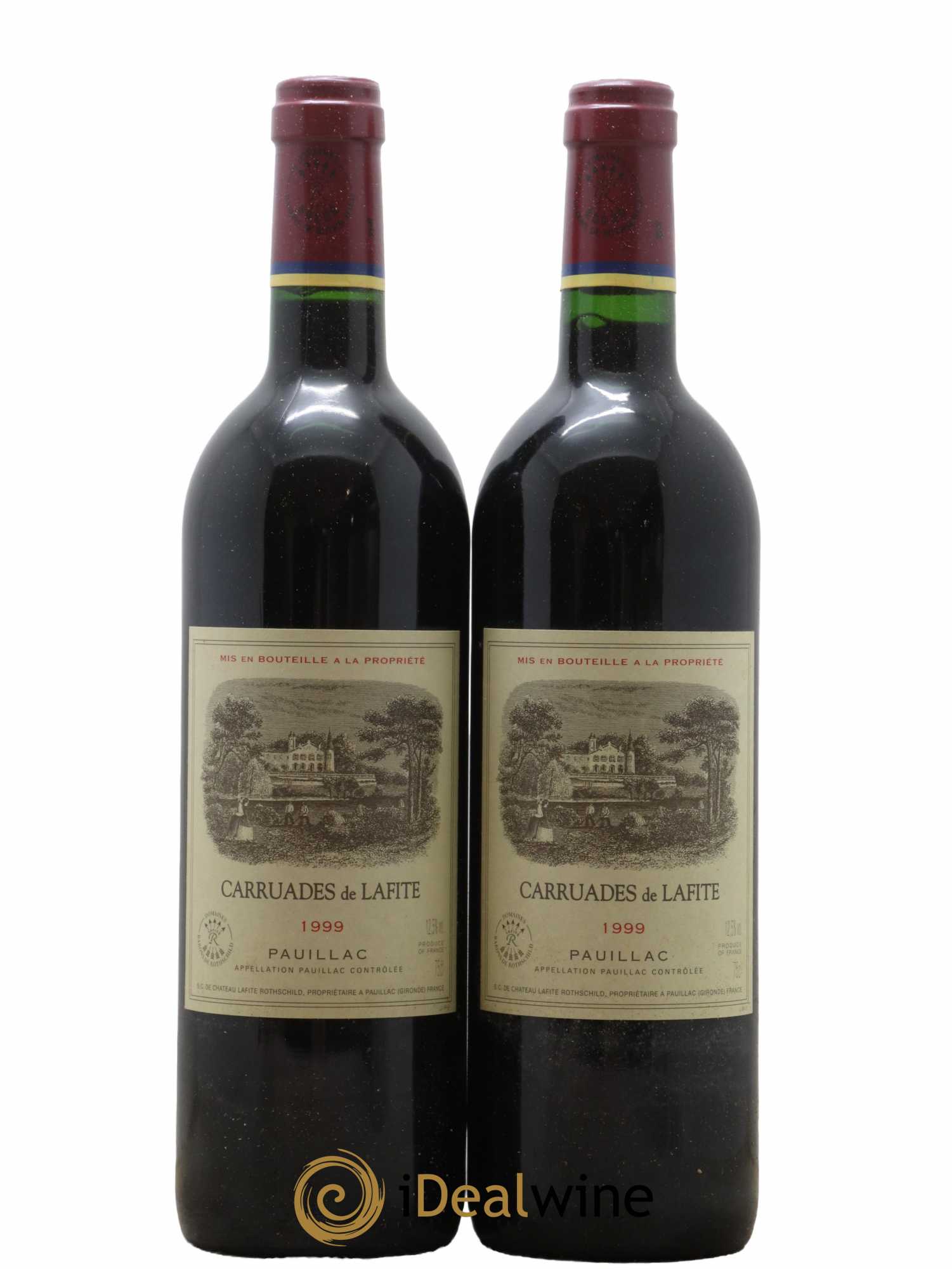 Carruades de Lafite Rothschild Second Vin 1999 - Posten von 2 Flaschen - 0