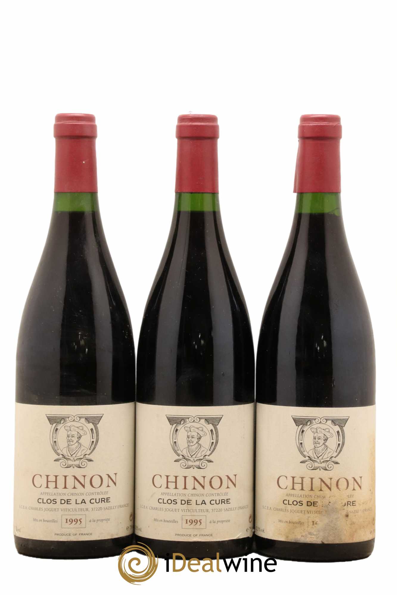 Chinon La Cure Charles Joguet (Domaine) 1995 - Lot de 3 bouteilles - 0